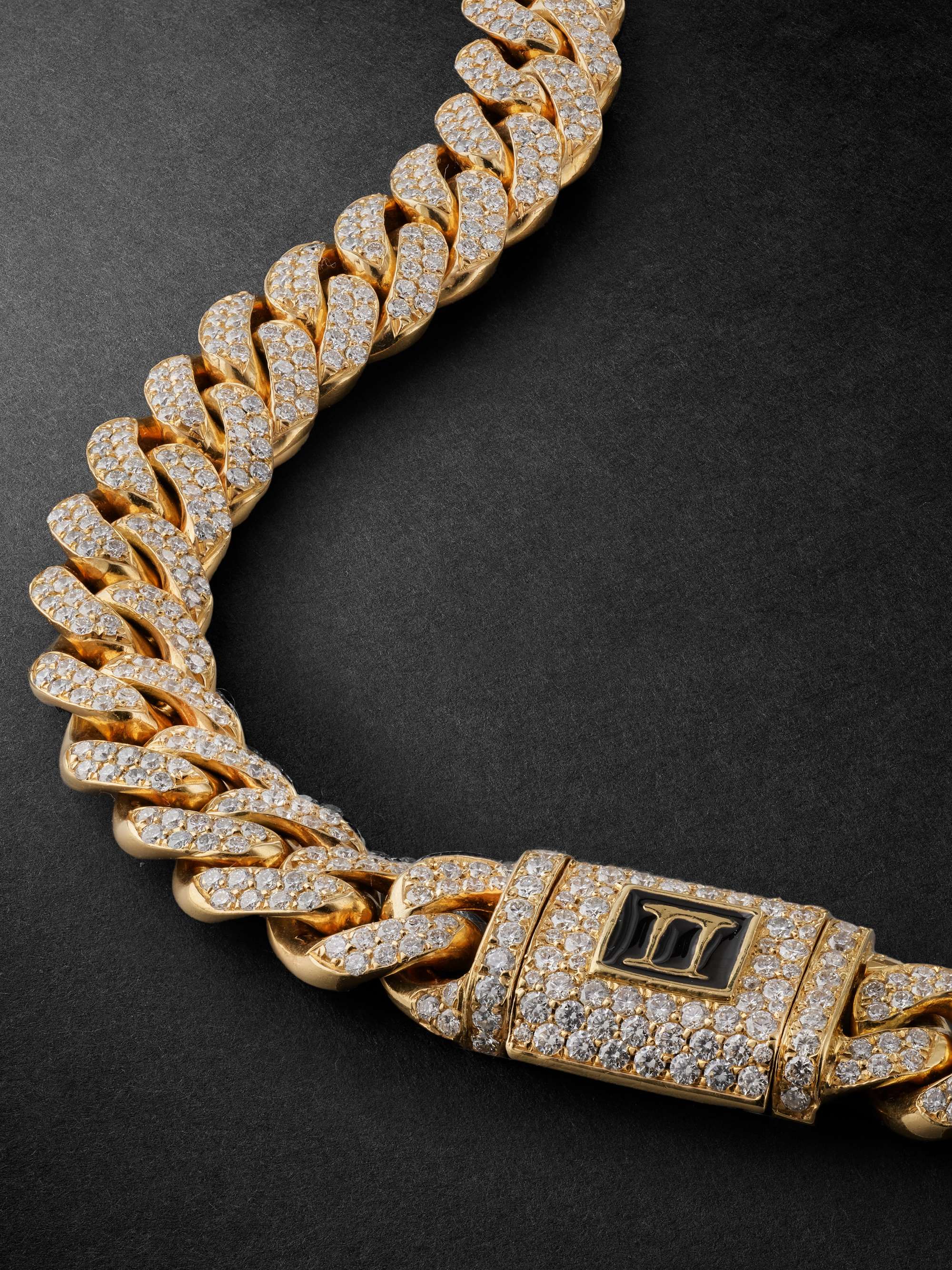GREG YUNA Gold Diamond Chain Necklace