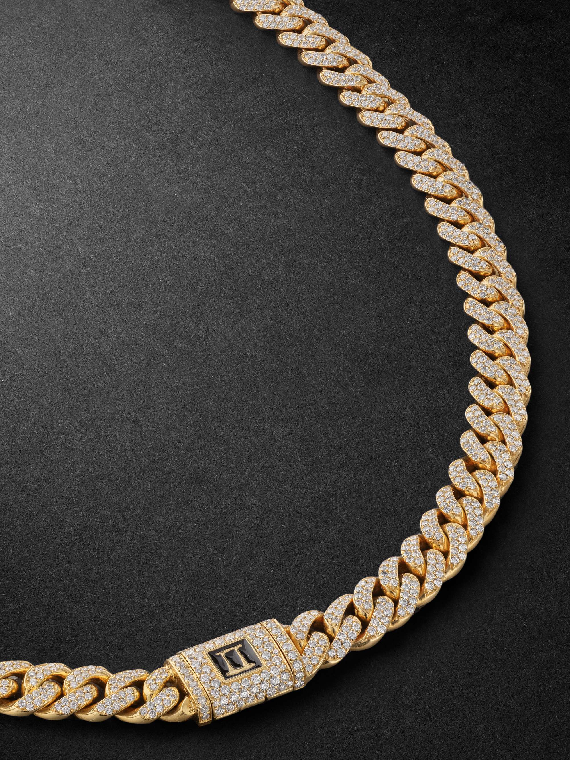 GREG YUNA Gold Diamond Chain Necklace