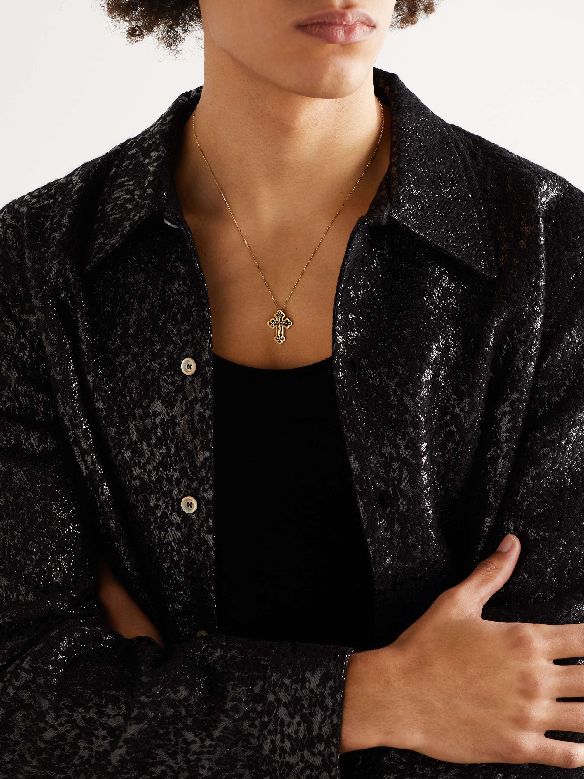 GREG YUNA Sunday Cross Gold Pendant