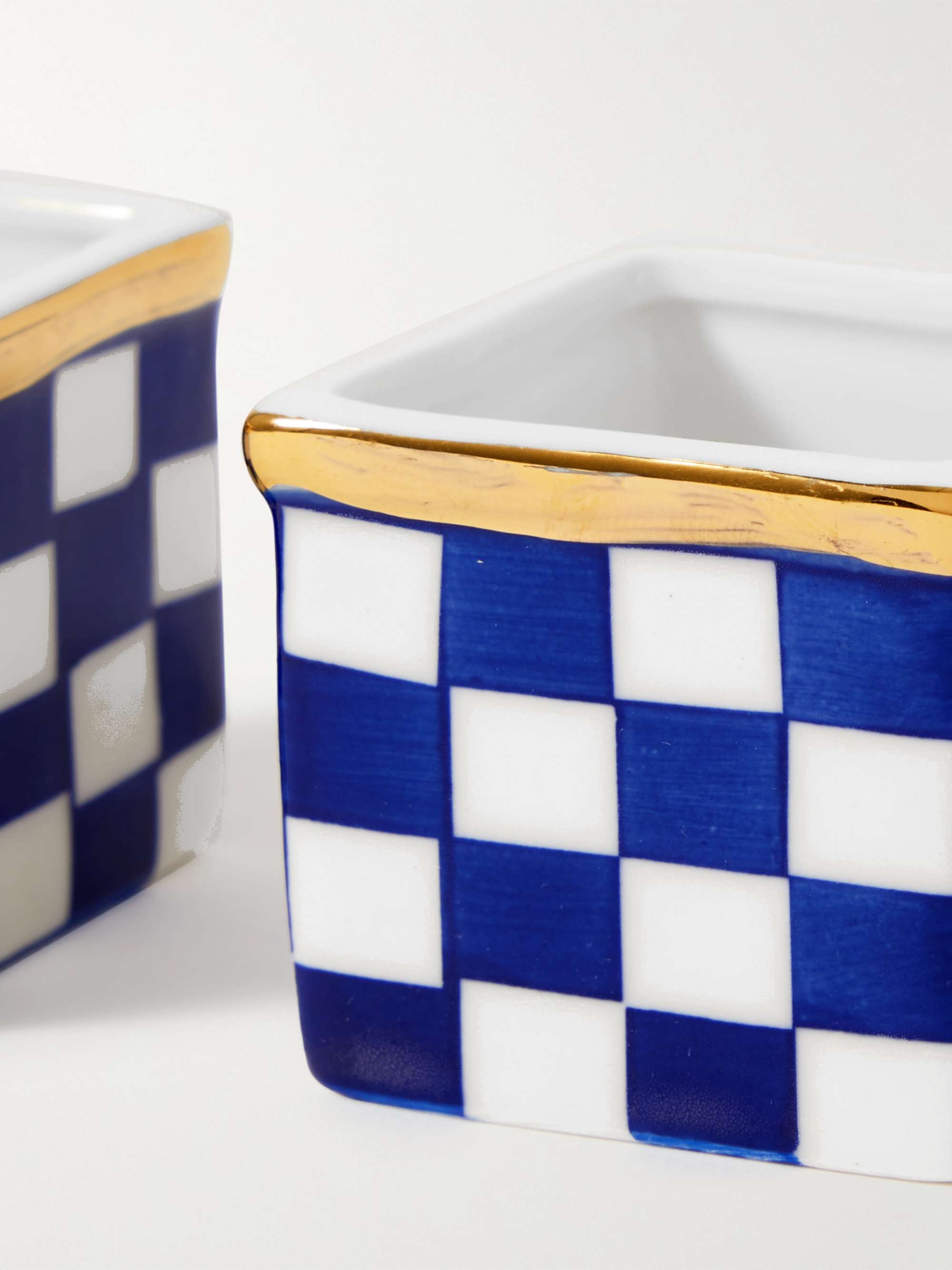 JAPANESE CRAFT Aola Hinoki Wood Plate and Ichimatsu Ceramic Pot Set
