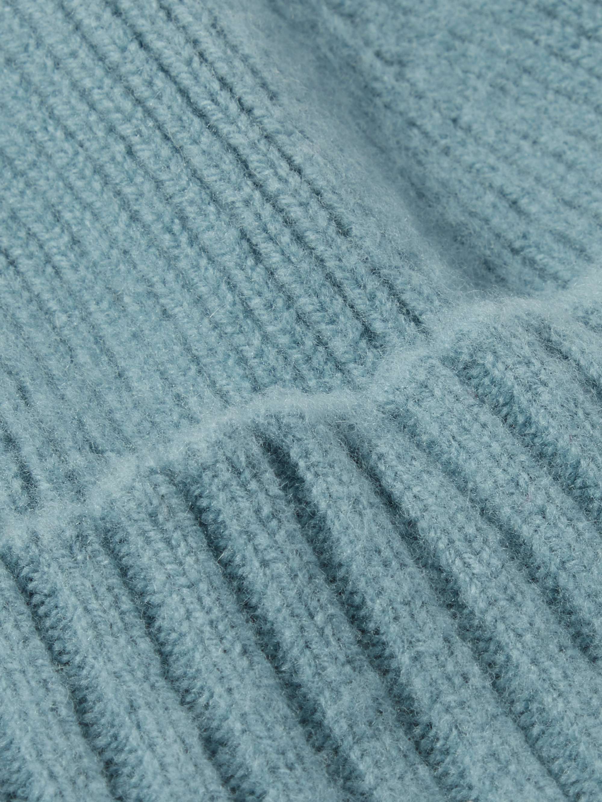 MR P. Ribbed Brushed Wool Beanie