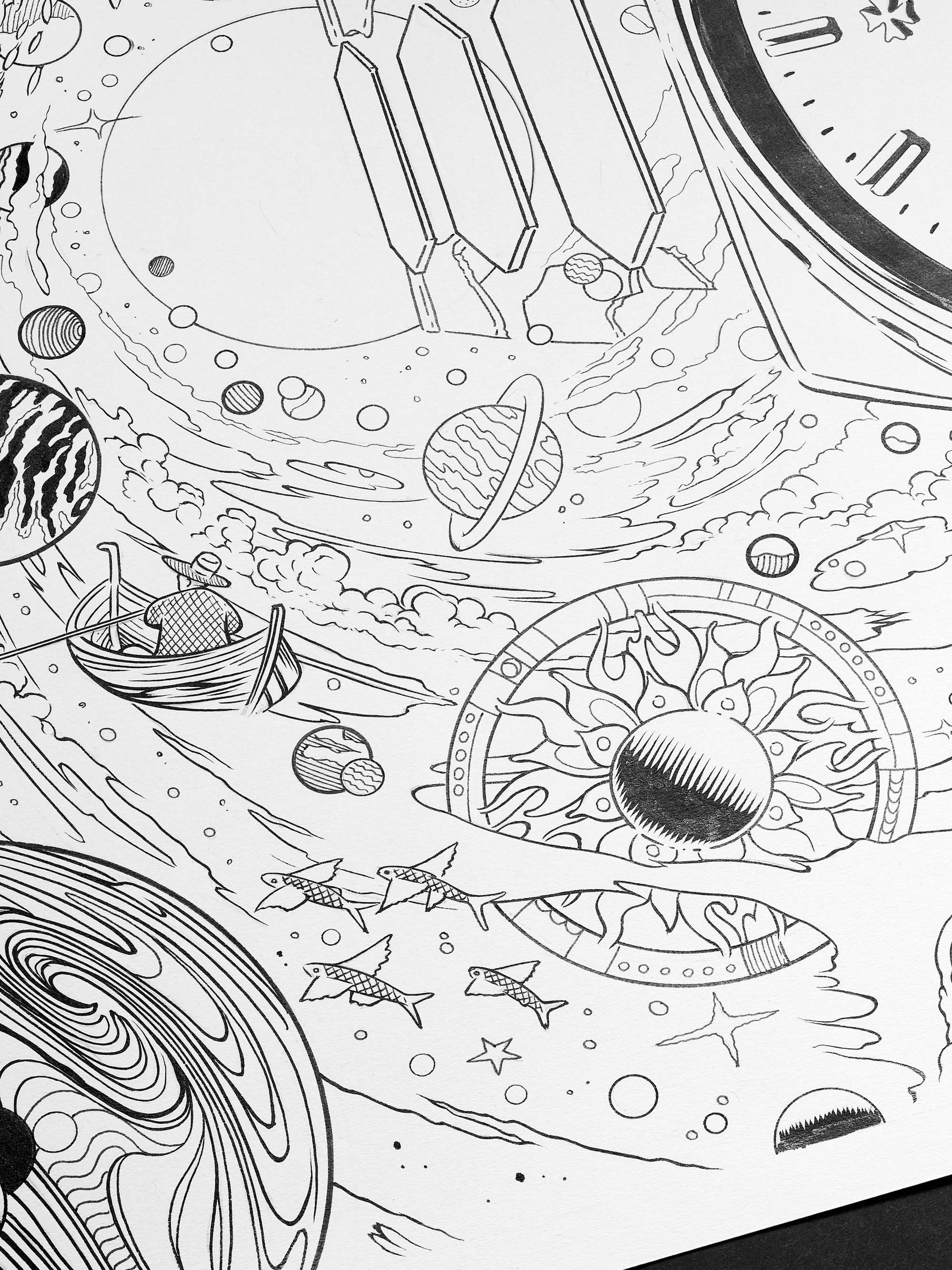 THE WATCH ANNUAL Unframed Tim McDonagh Illustrations, 21" x 30"