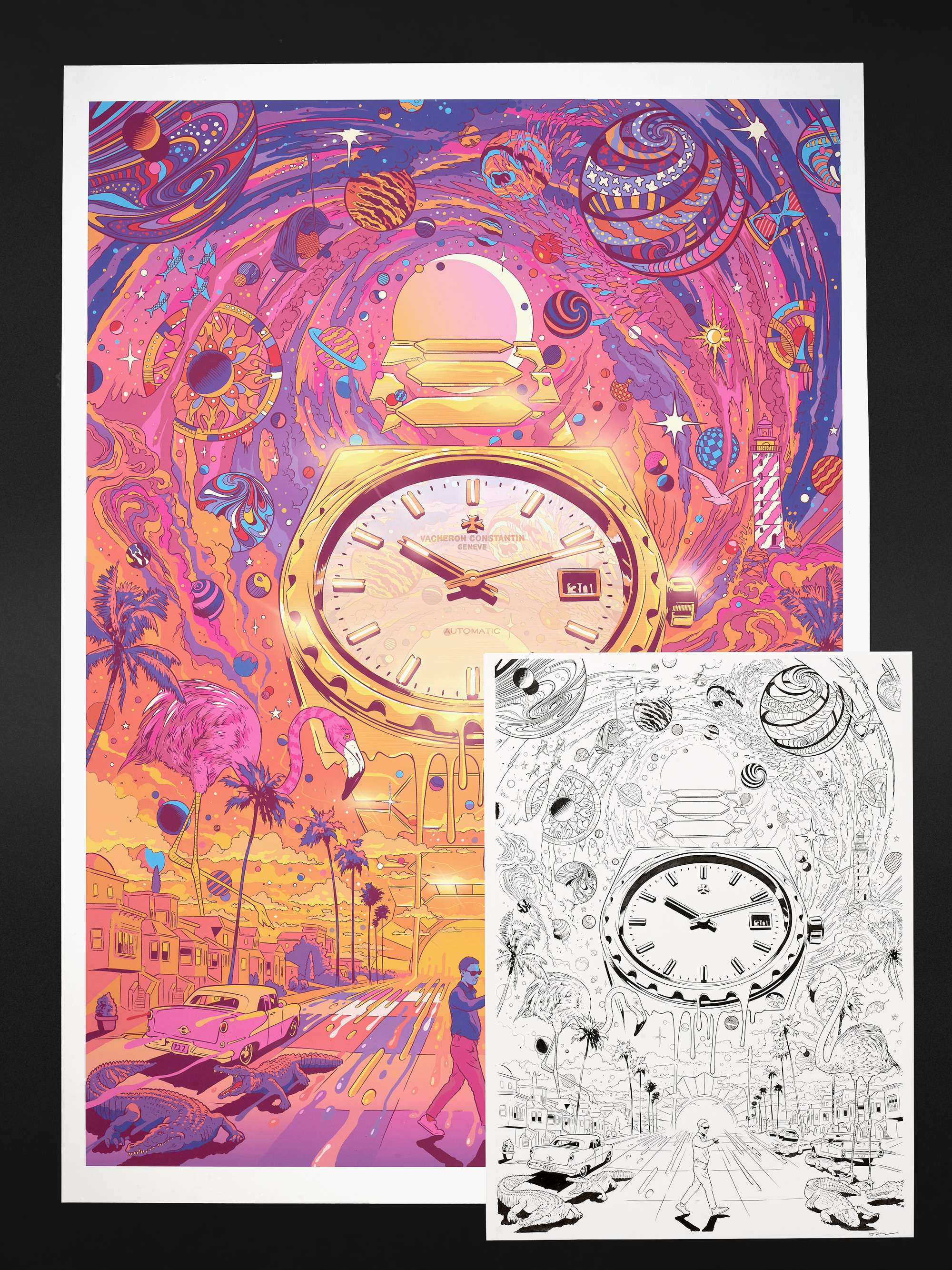 THE WATCH ANNUAL Unframed Tim McDonagh Illustrations, 21" x 30"