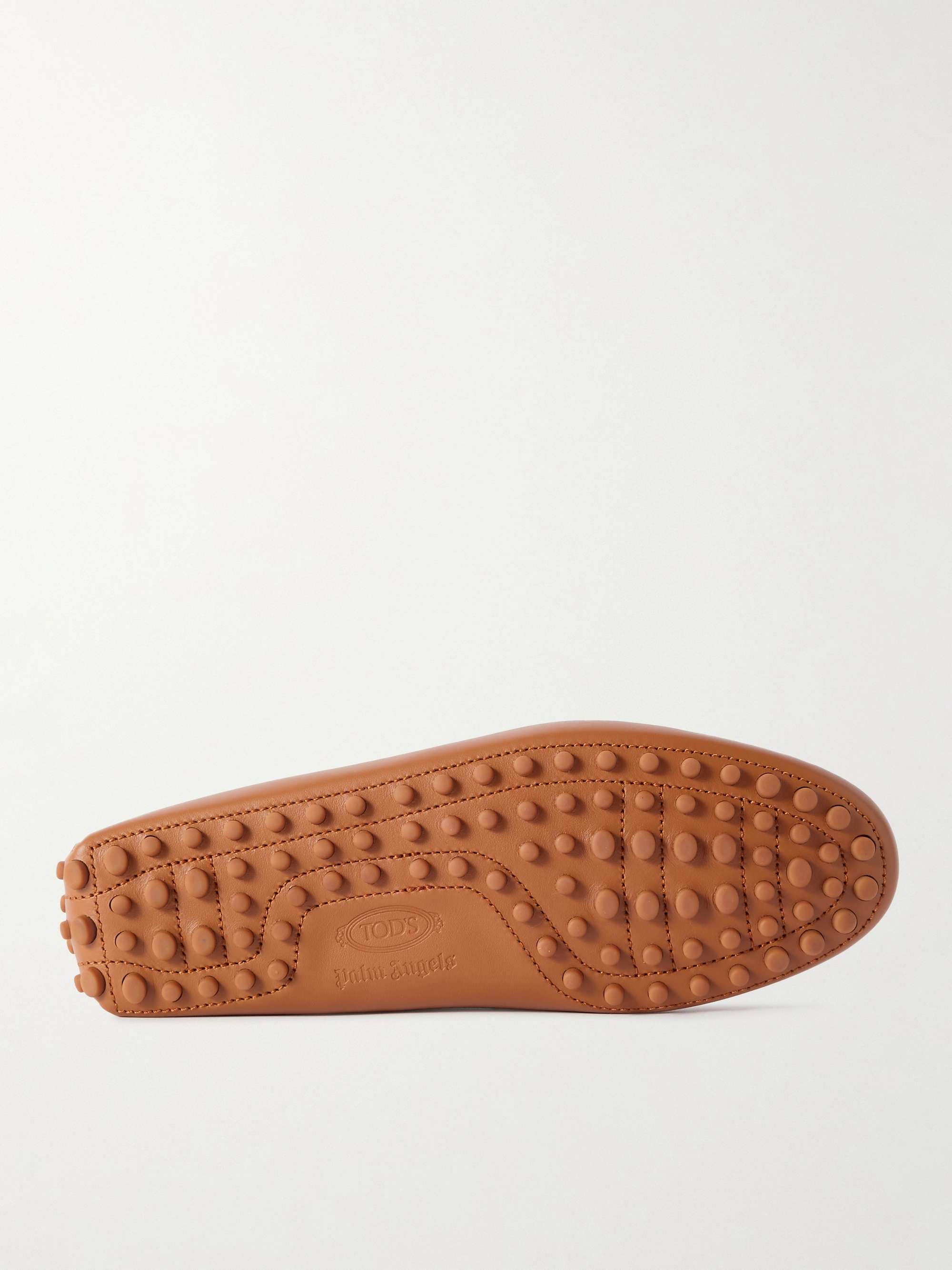 MONCLER GENIUS + Palm Angels + Tod's Gommino Printed Leather Driving Shoes