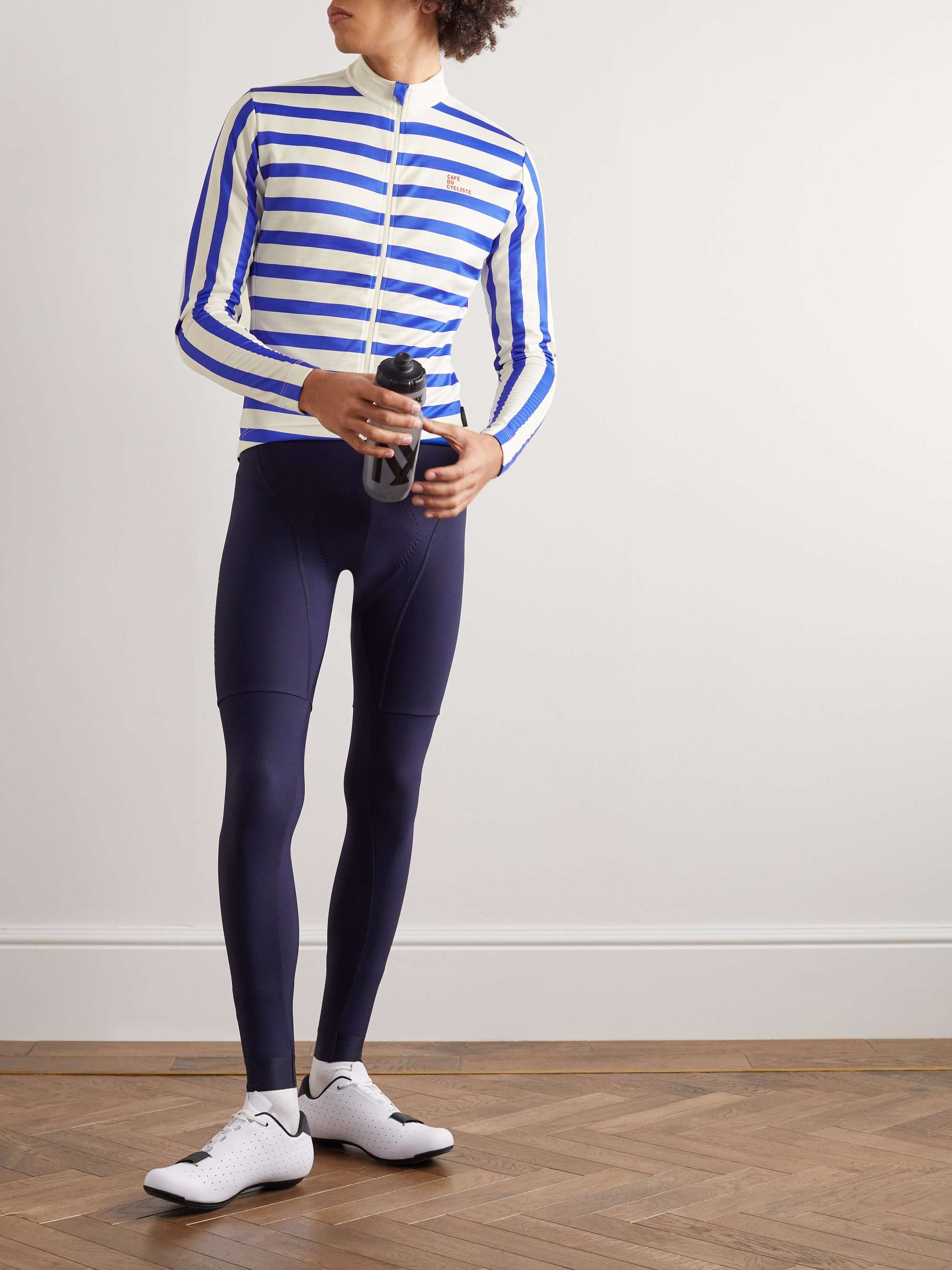 CAFE DU CYCLISTE Claudette Striped Recycled Cycling Jersey