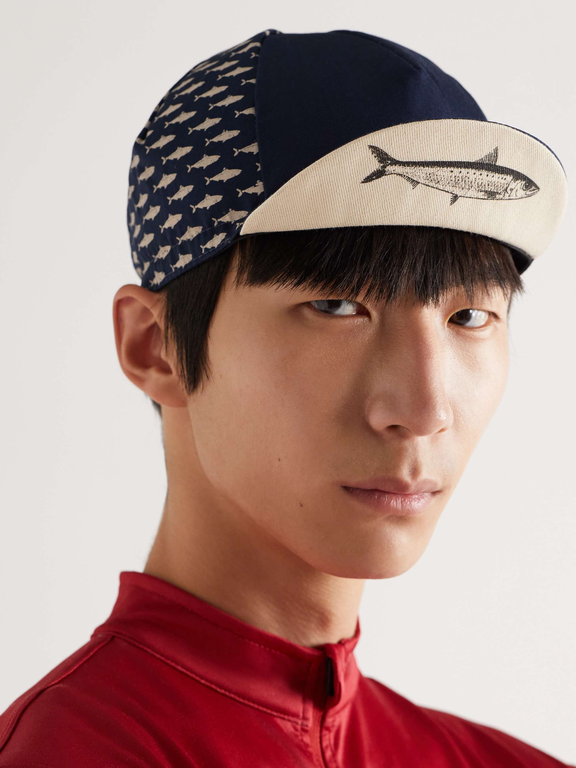 CAFE DU CYCLISTE Logo-Print Twill Cycling Cap