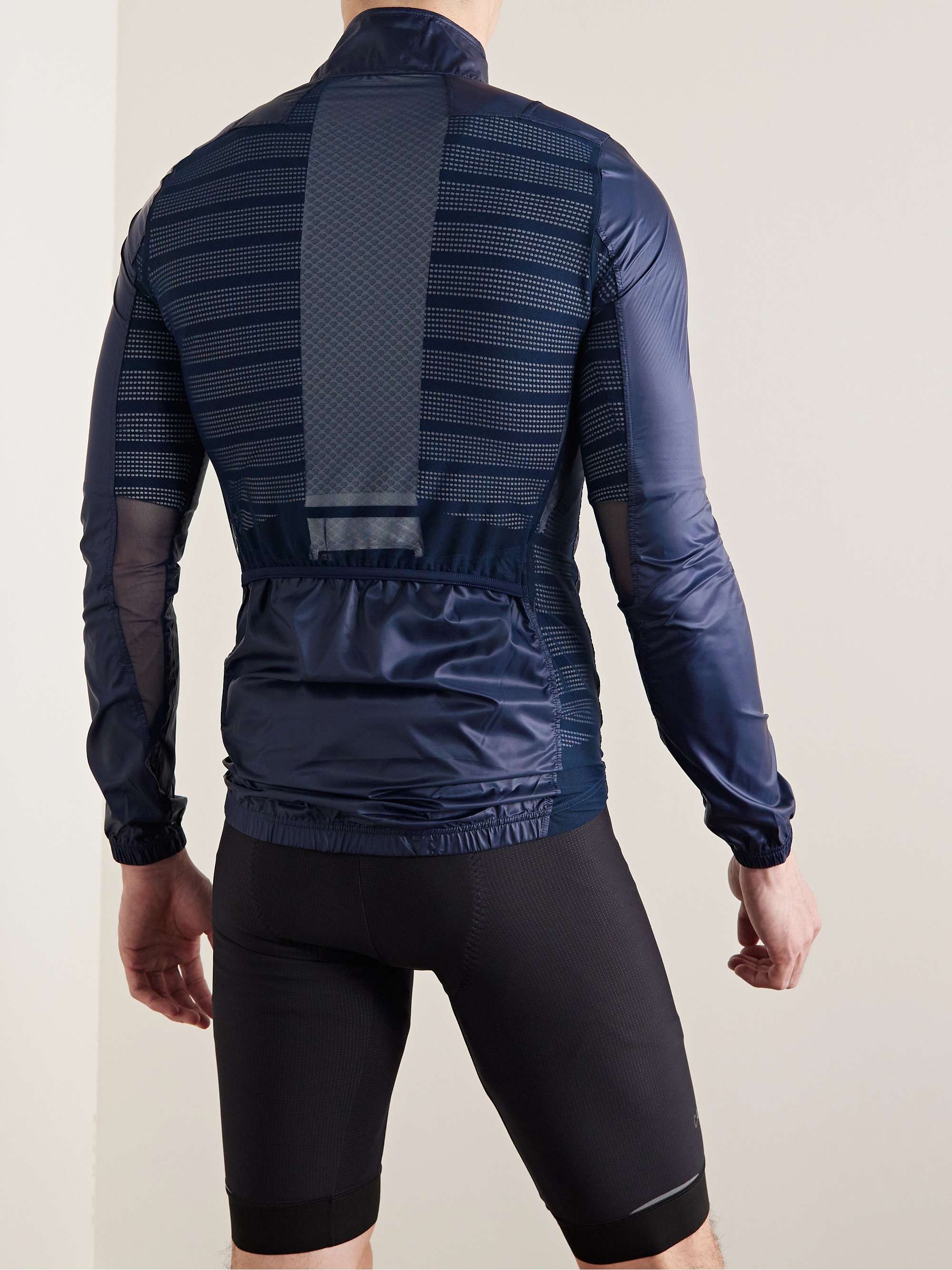 CAFE DU CYCLISTE Petra Mesh-Panelled Shell Cycling Jacket