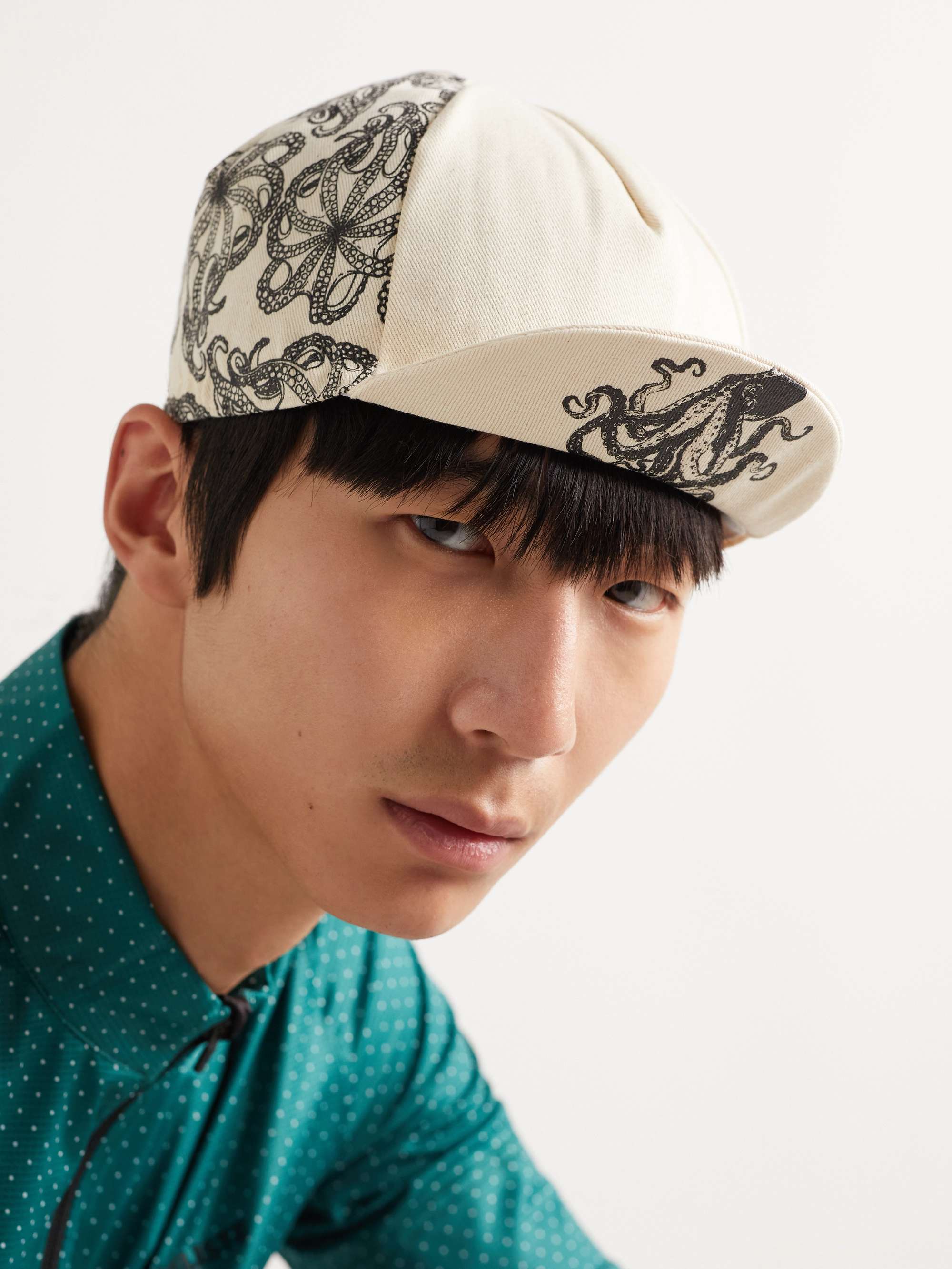 CAFE DU CYCLISTE Logo-Print Twill Cycling Cap
