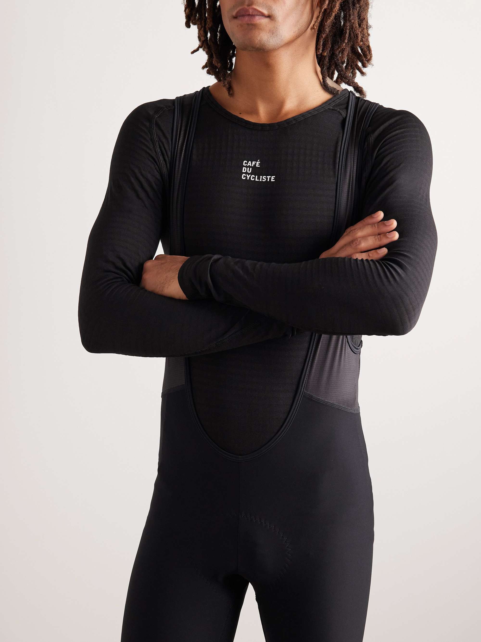 CAFE DU CYCLISTE Coline Stretch Recycled-Jersey Cycling Base Layer