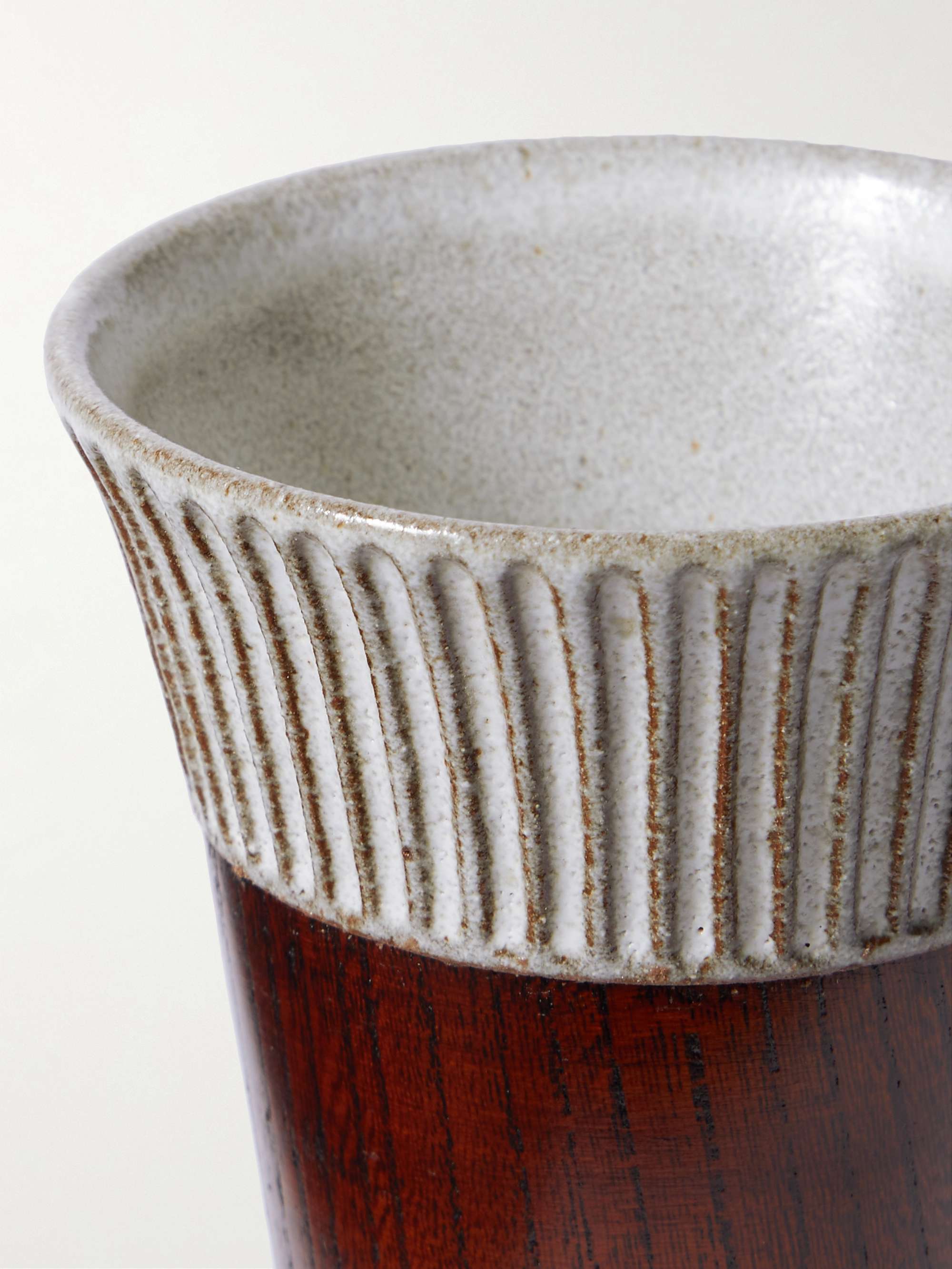 JAPANESE CRAFT + Asakano Gama Wood and Ceramic Tumbler for Men MR PORTER