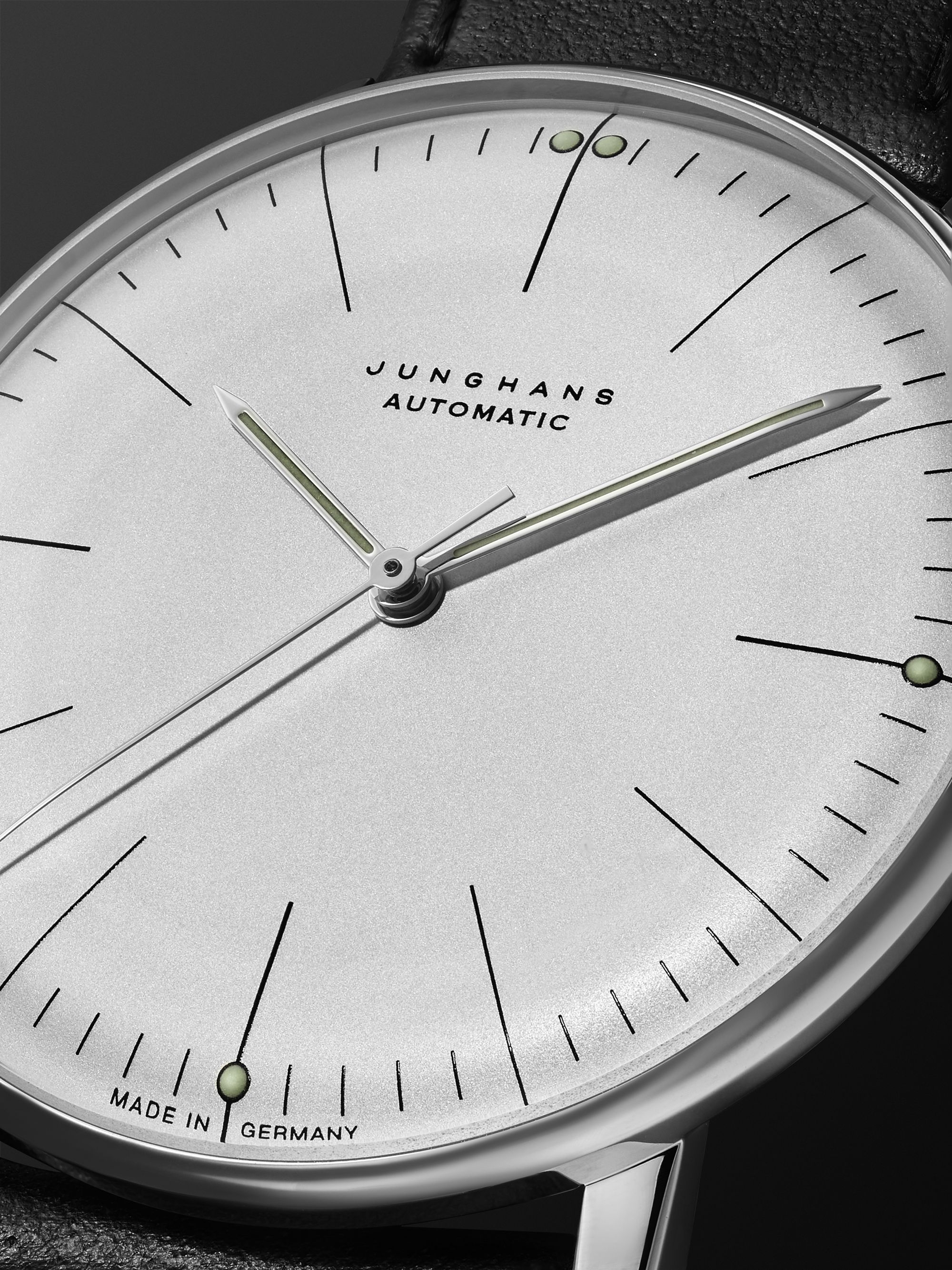 JUNGHANS Max Bill Automatic 38mm Stainless Steel and Leather Watch, Ref. No. 027/3501.02