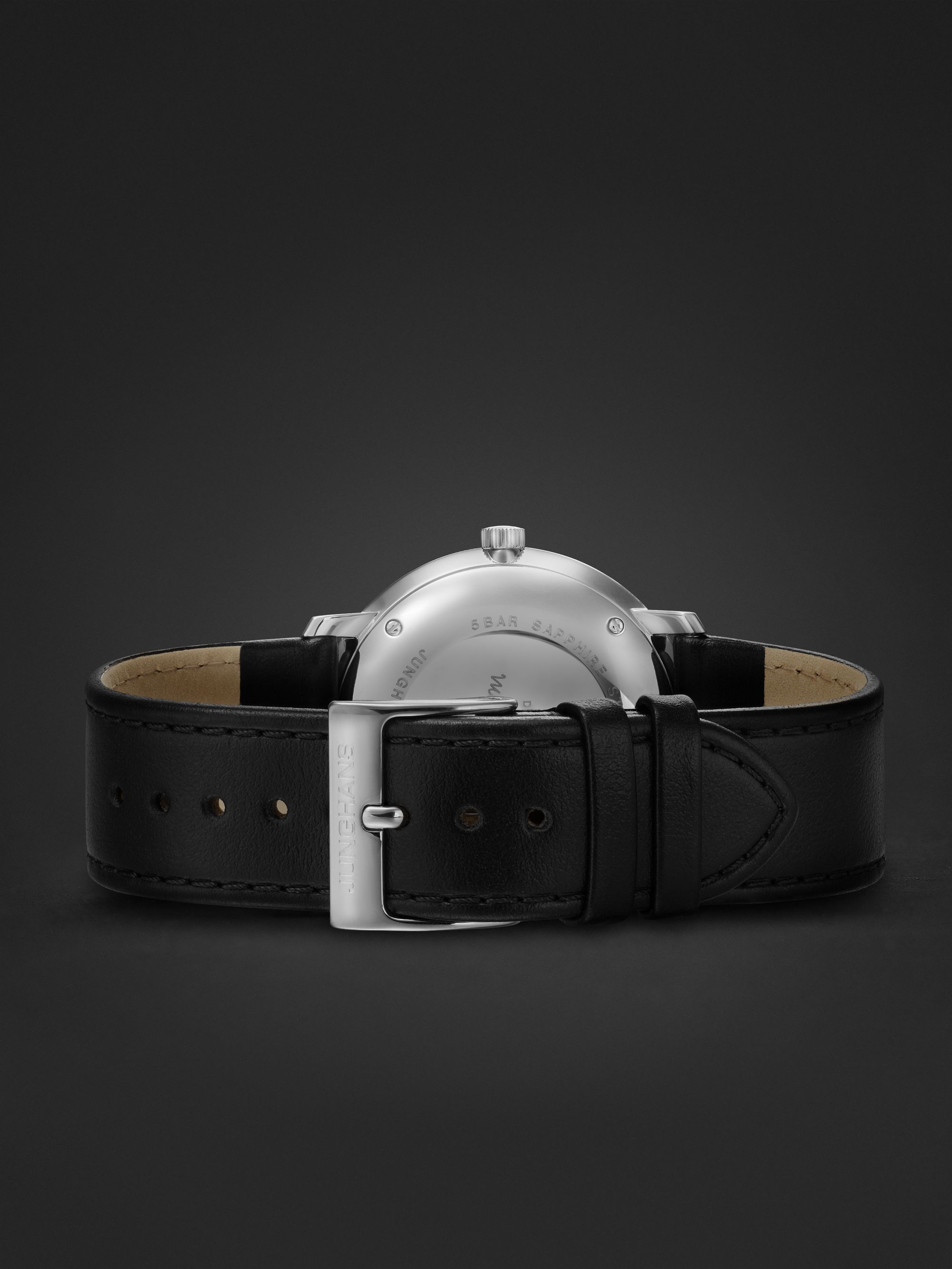 JUNGHANS Max Bill Automatic 38mm Stainless Steel and Leather Watch, Ref. No. 027/3501.02