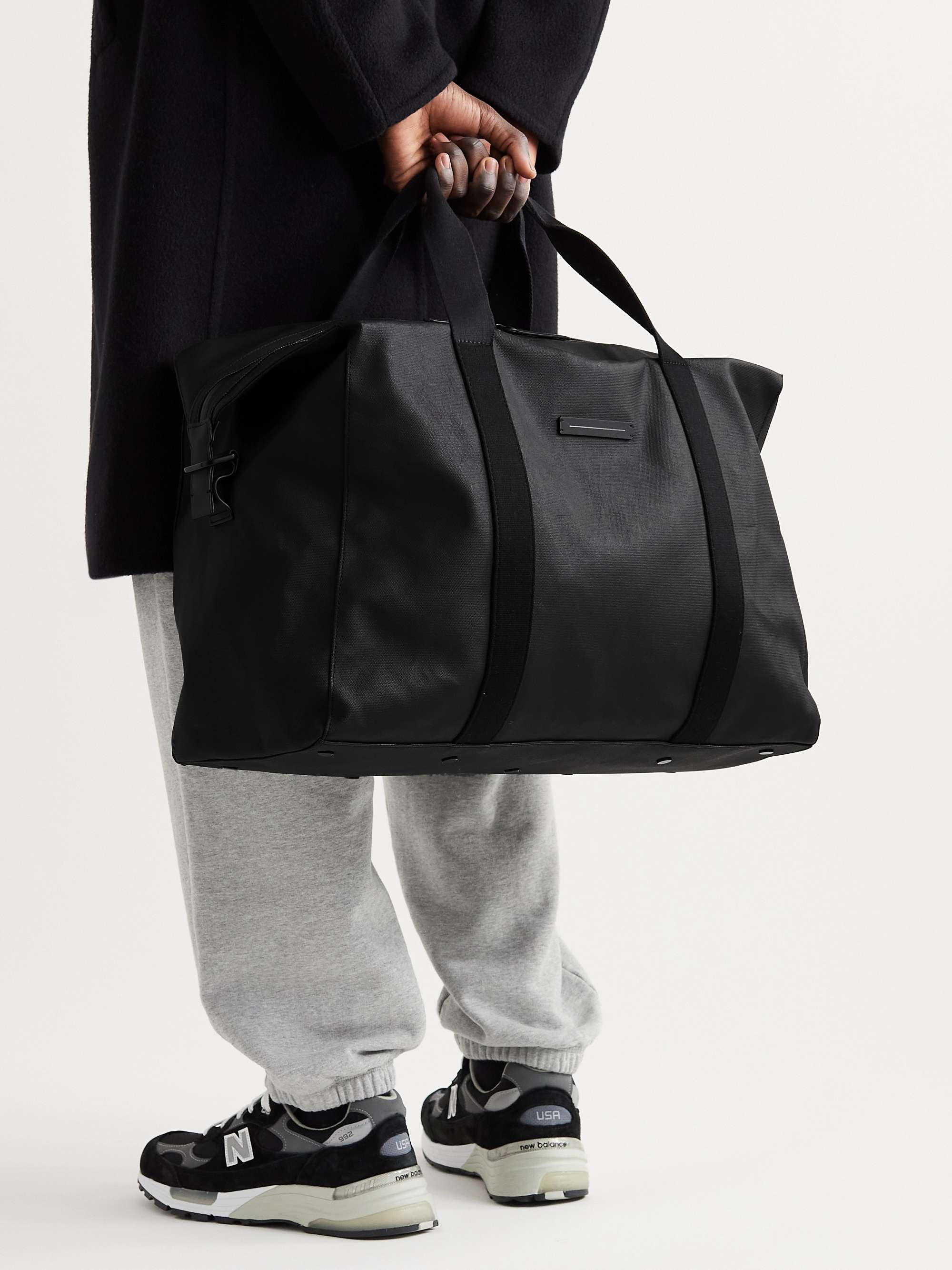 HORIZN STUDIOS SoFo Weekender L Waxed Recycled-Cotton Canvas Holdall