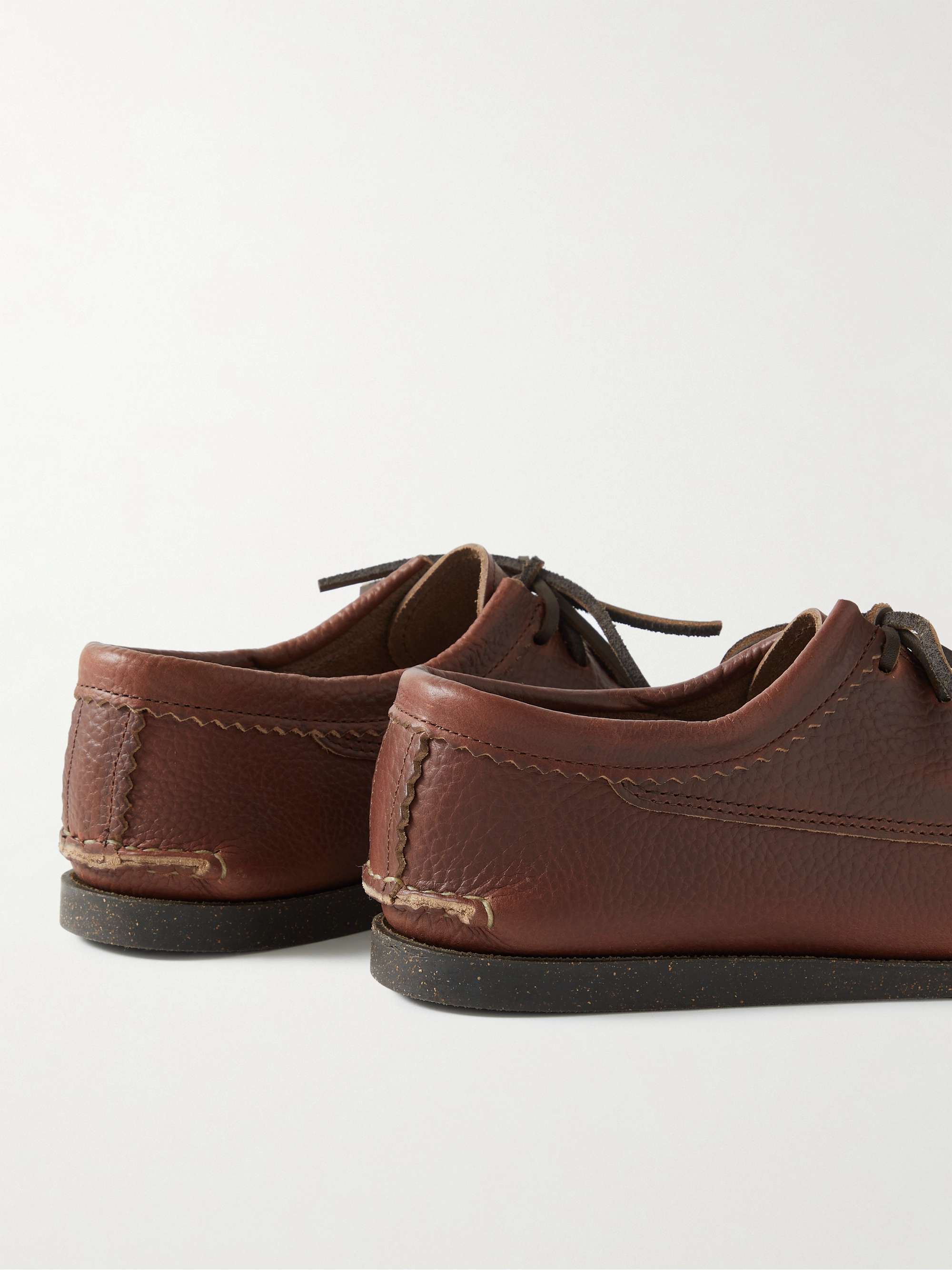 YUKETEN Textured-Leather Kiltie Derby Shoes
