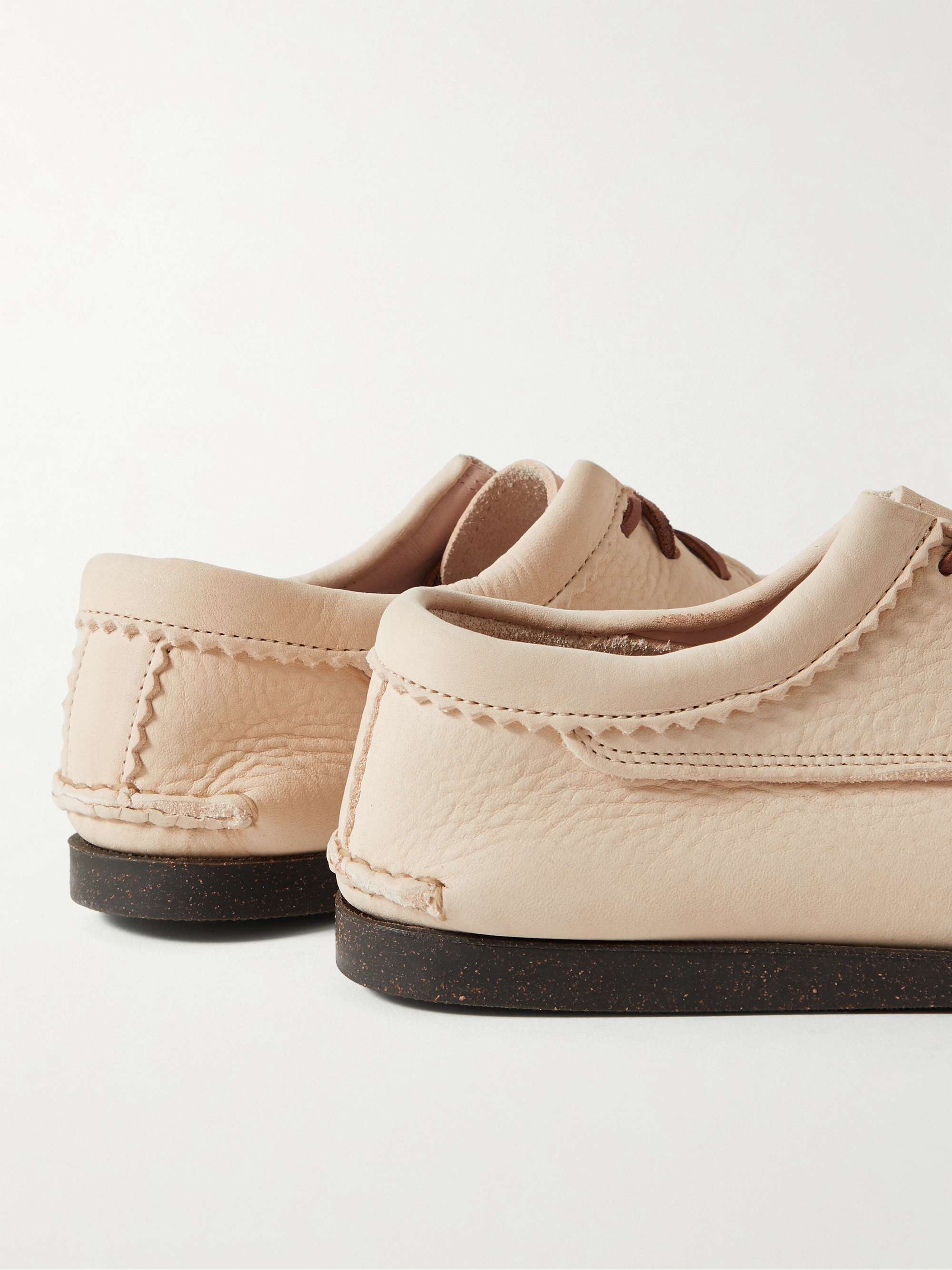 YUKETEN Textured-Leather Kiltie Derby Shoes