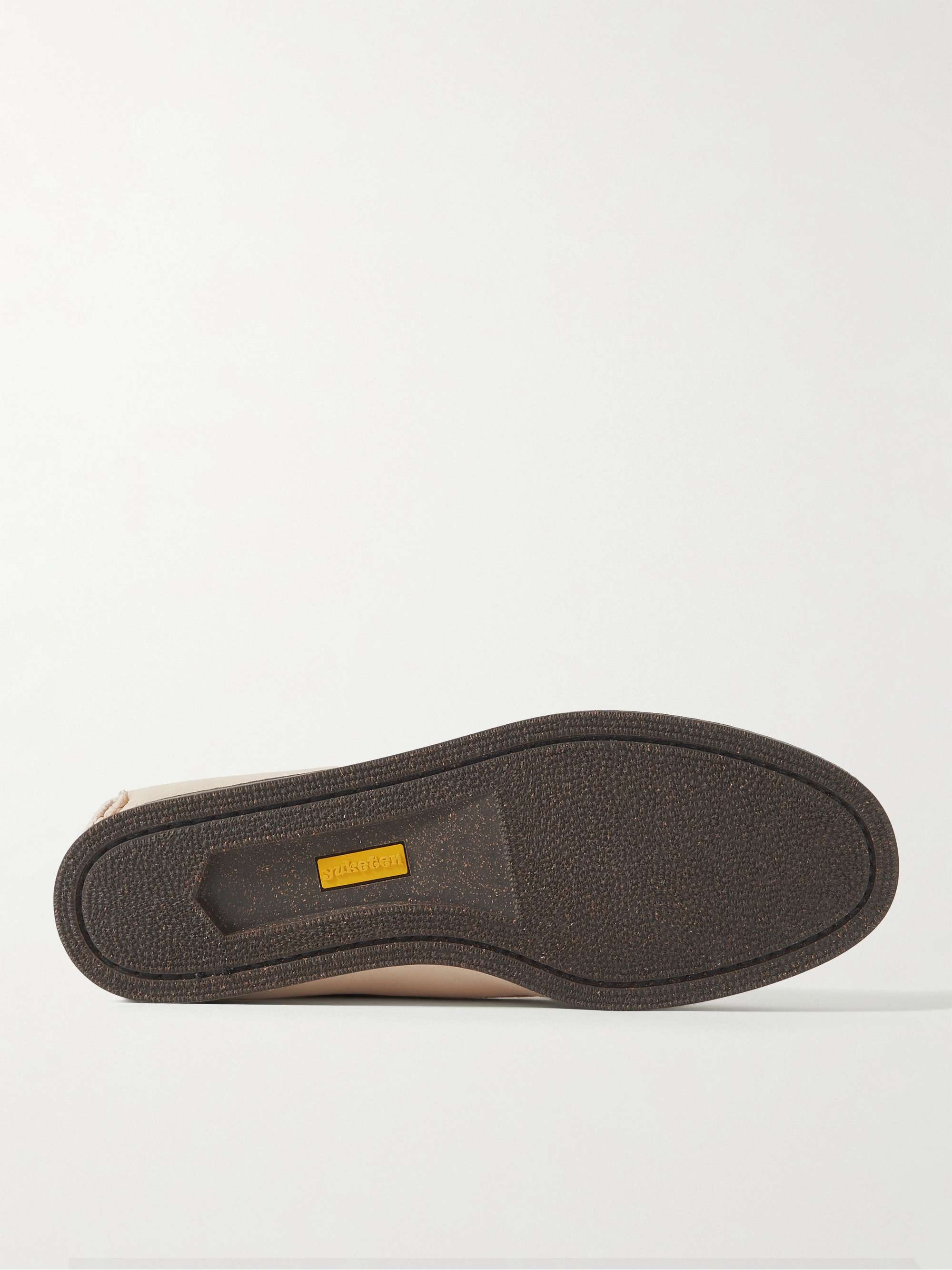 YUKETEN Textured-Leather Kiltie Derby Shoes
