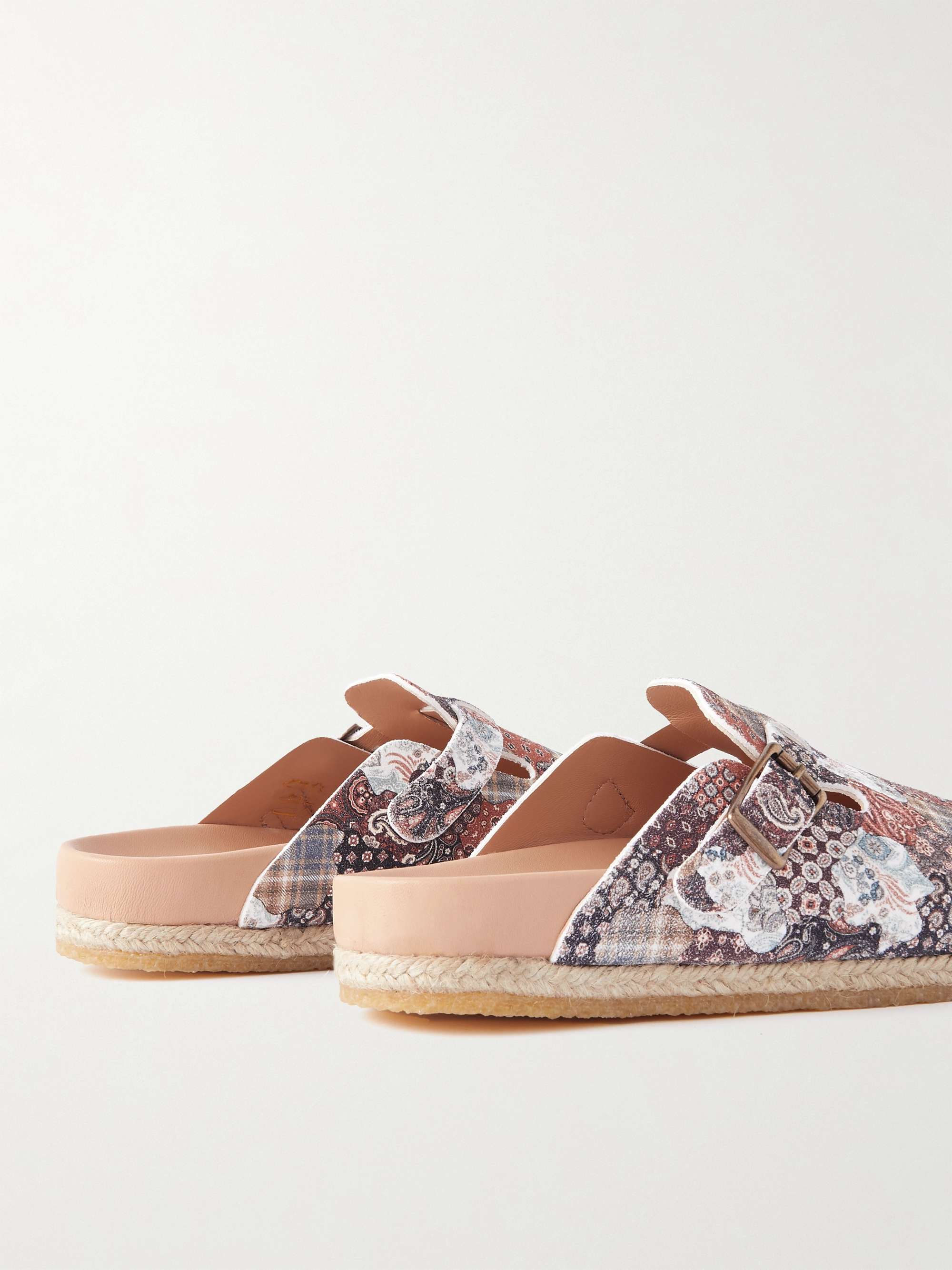 YUKETEN Sal 1 Printed Leather Sandals