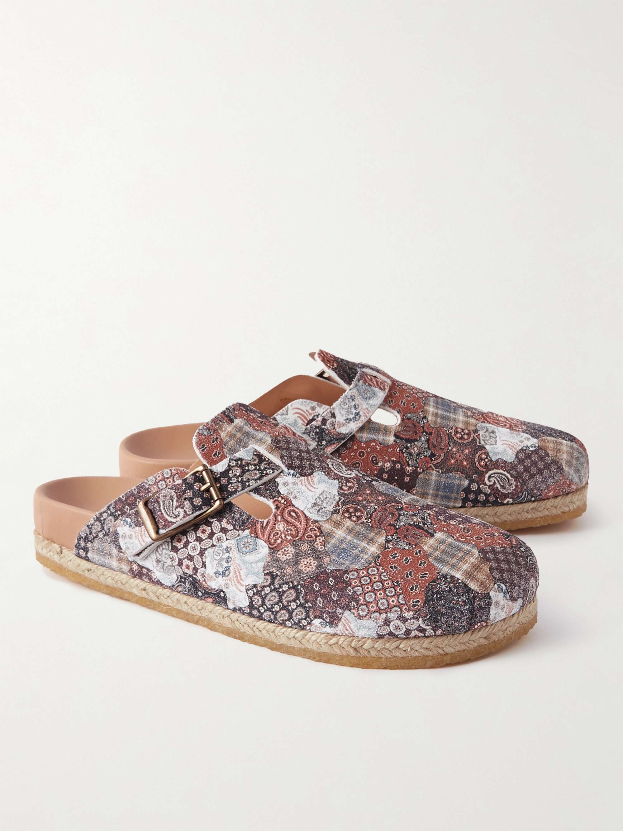 YUKETEN Sal 1 Printed Leather Sandals