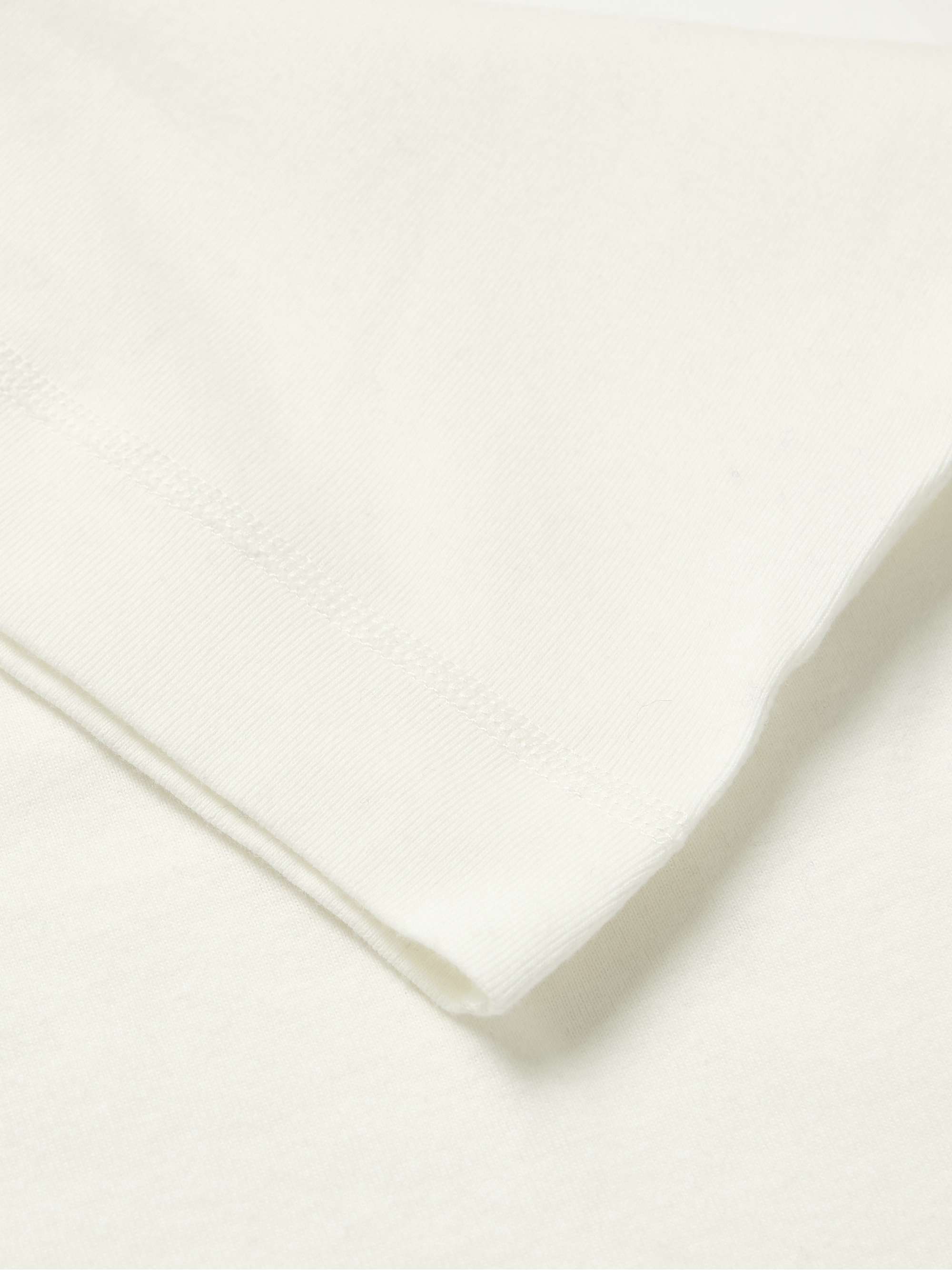 HEMEN BIARRITZ Luzien Organic Cotton-Jersey Henley Pyjama T-Shirt