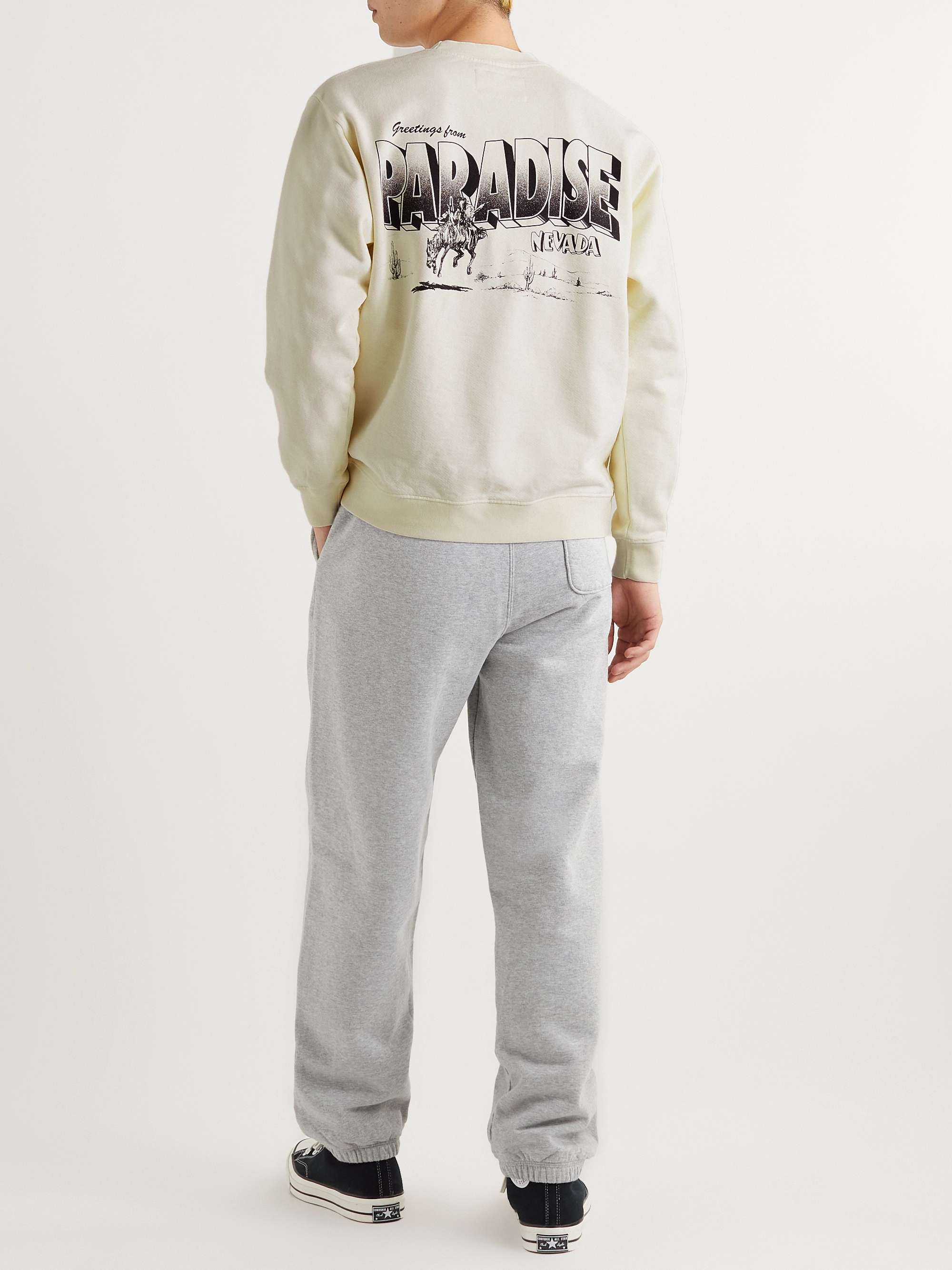 ONE OF THESE DAYS Printed Cotton-Jersey Sweatshirt