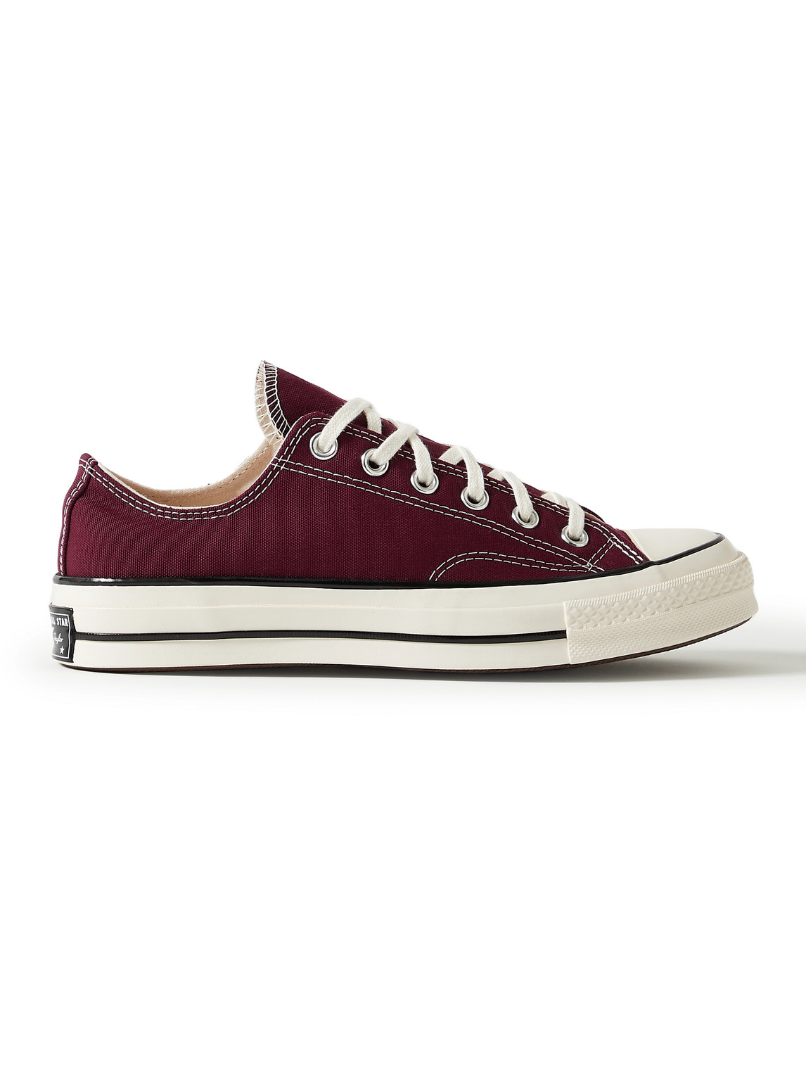 Converse Chuck 70 Ox Recycled Canvas Sneakers In Burgundy