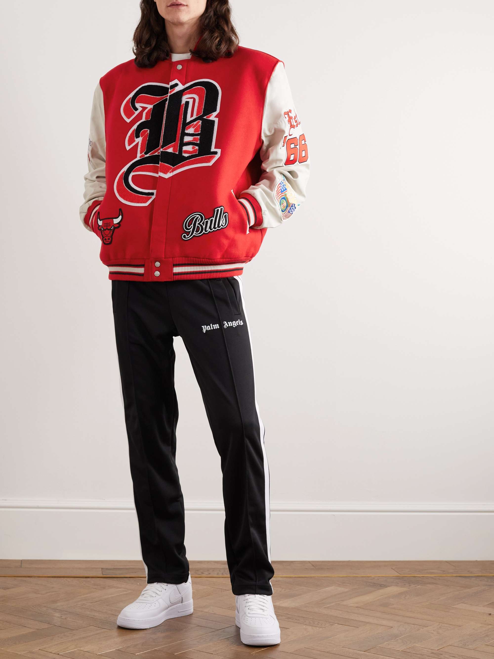 Off-White Chicago Bulls Varsity Jacket Tee Release Info