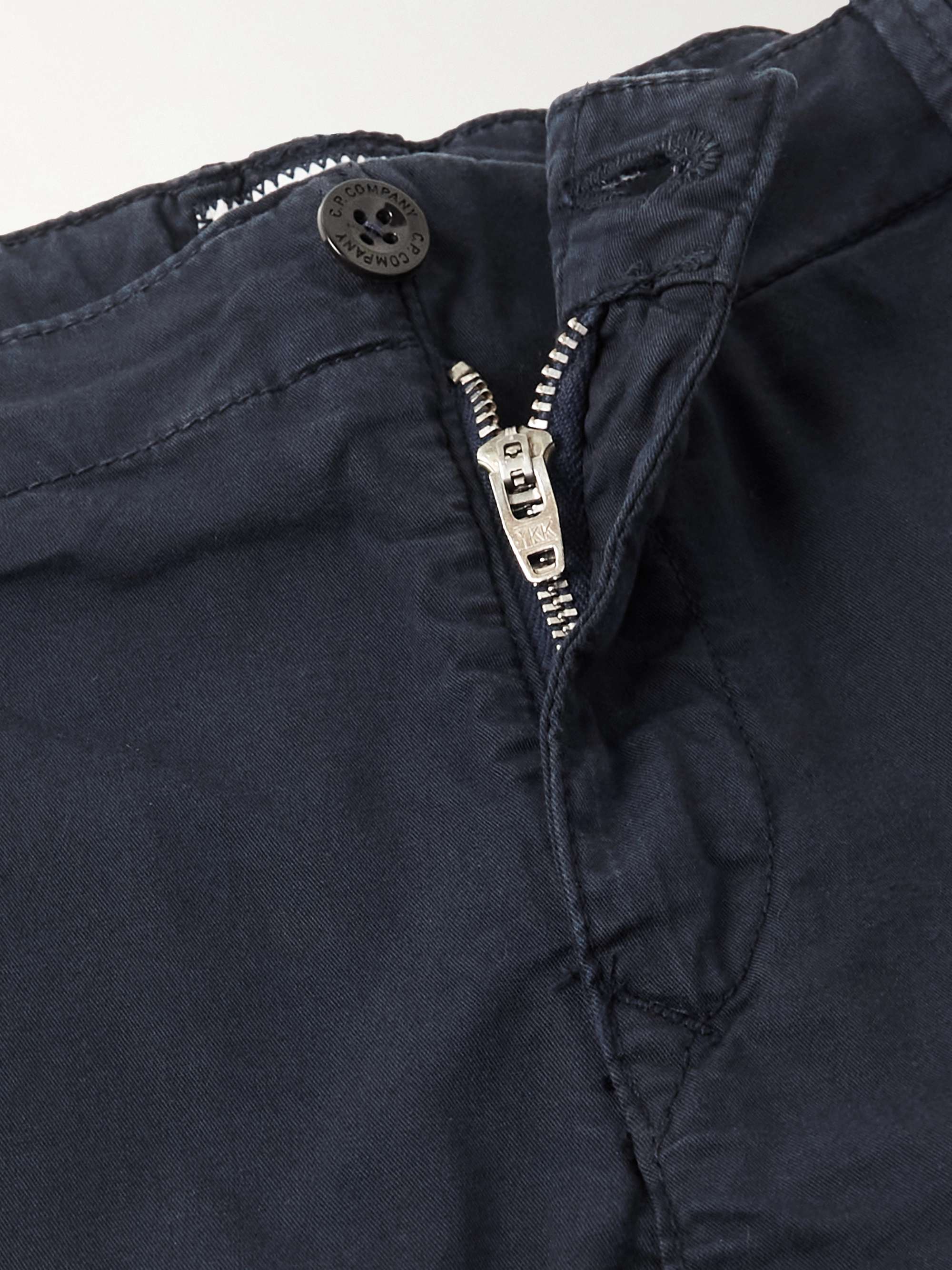 C.P. COMPANY KIDS Ages 12-14 Garment-Dyed Stretch-Cotton Gabardine Cargo Trousers