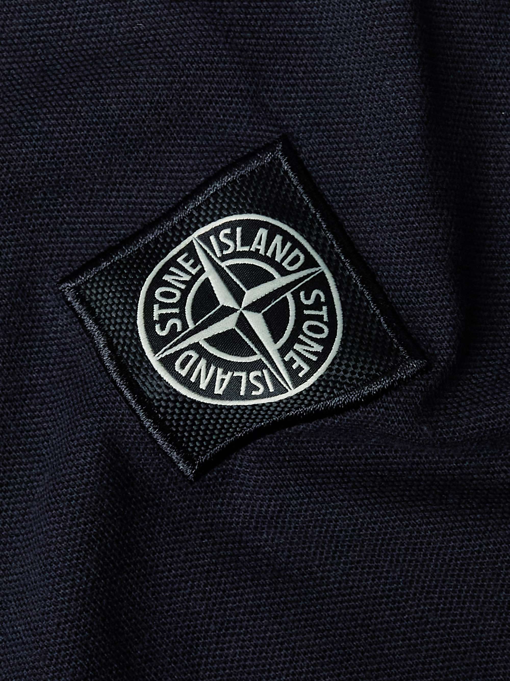 STONE ISLAND Logo-Appliquéd Garment-Dyed Quilted Shell Down Gilet for Men