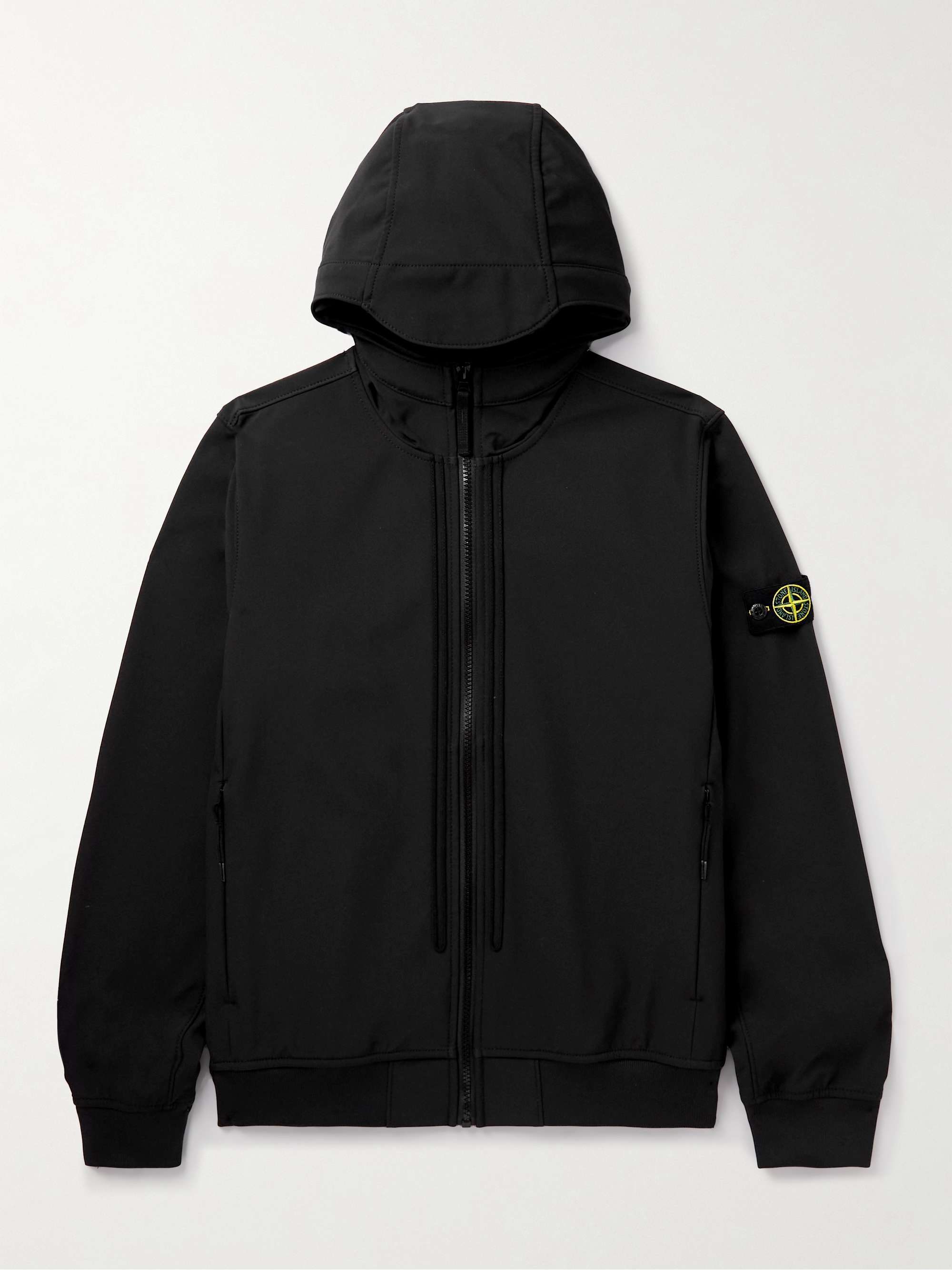 STONE ISLAND JUNIOR 6-8 Logo-Appliquéd Stretch-Shell Hooded Jacket | MR PORTER