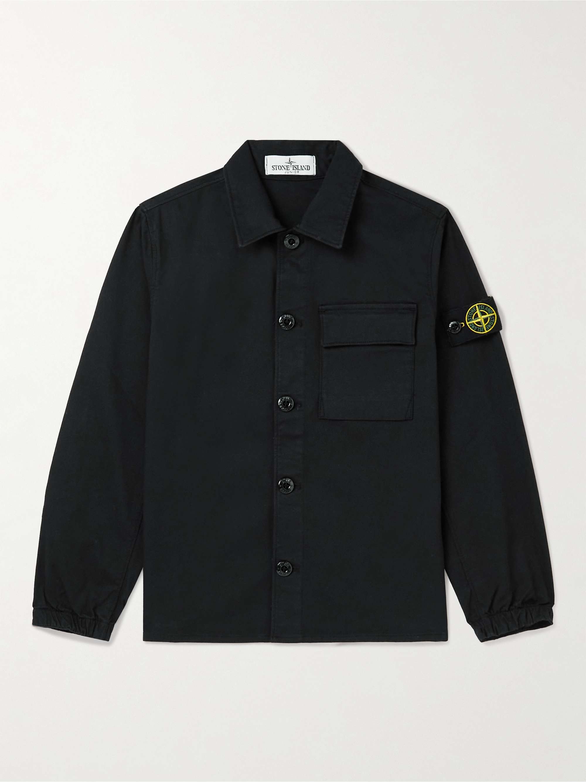 Ages 6-8 Stretch-Cotton Gabardine Overshirt