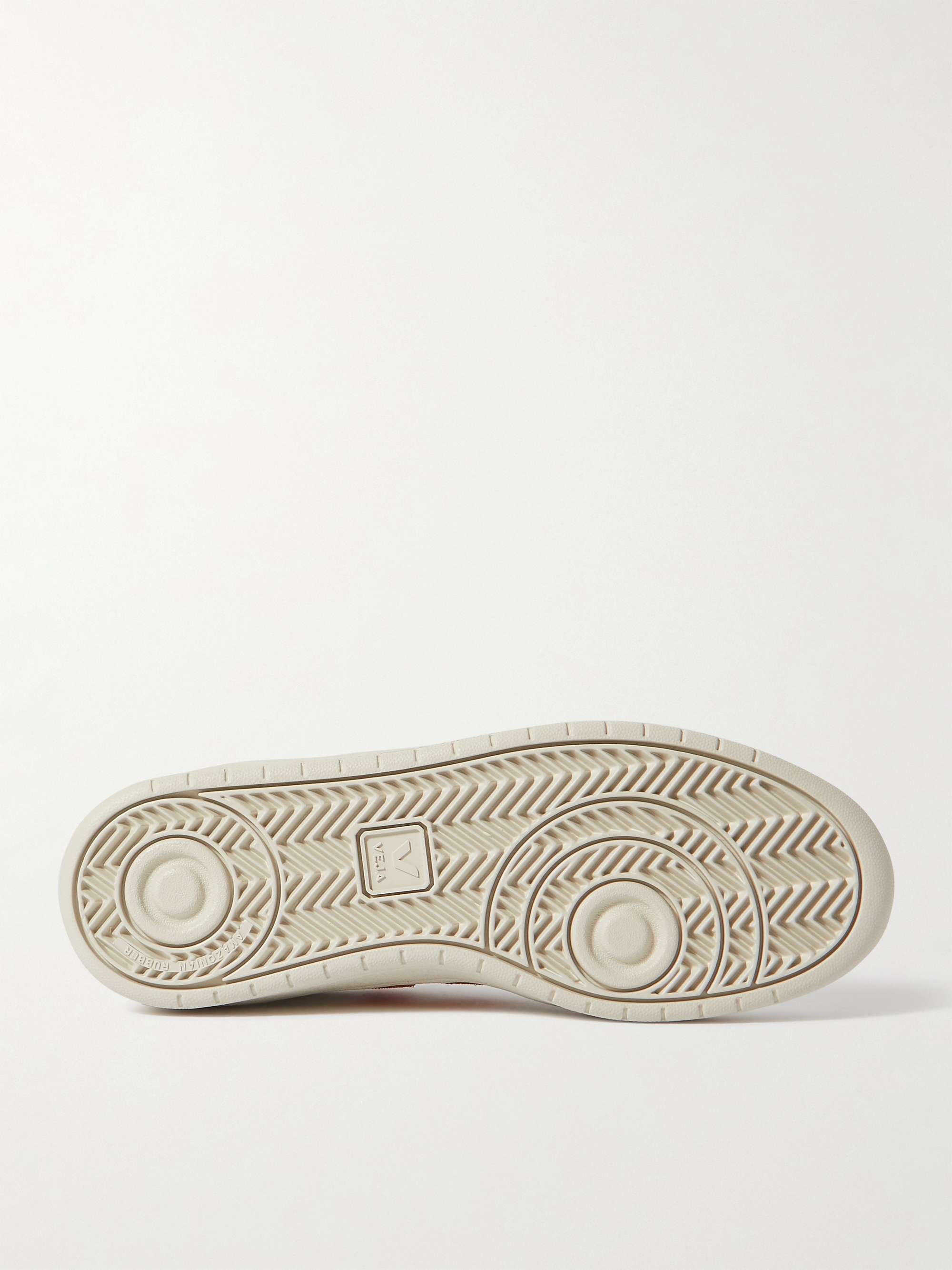 VEJA V-12 Suede-Trimmed Leather Sneakers