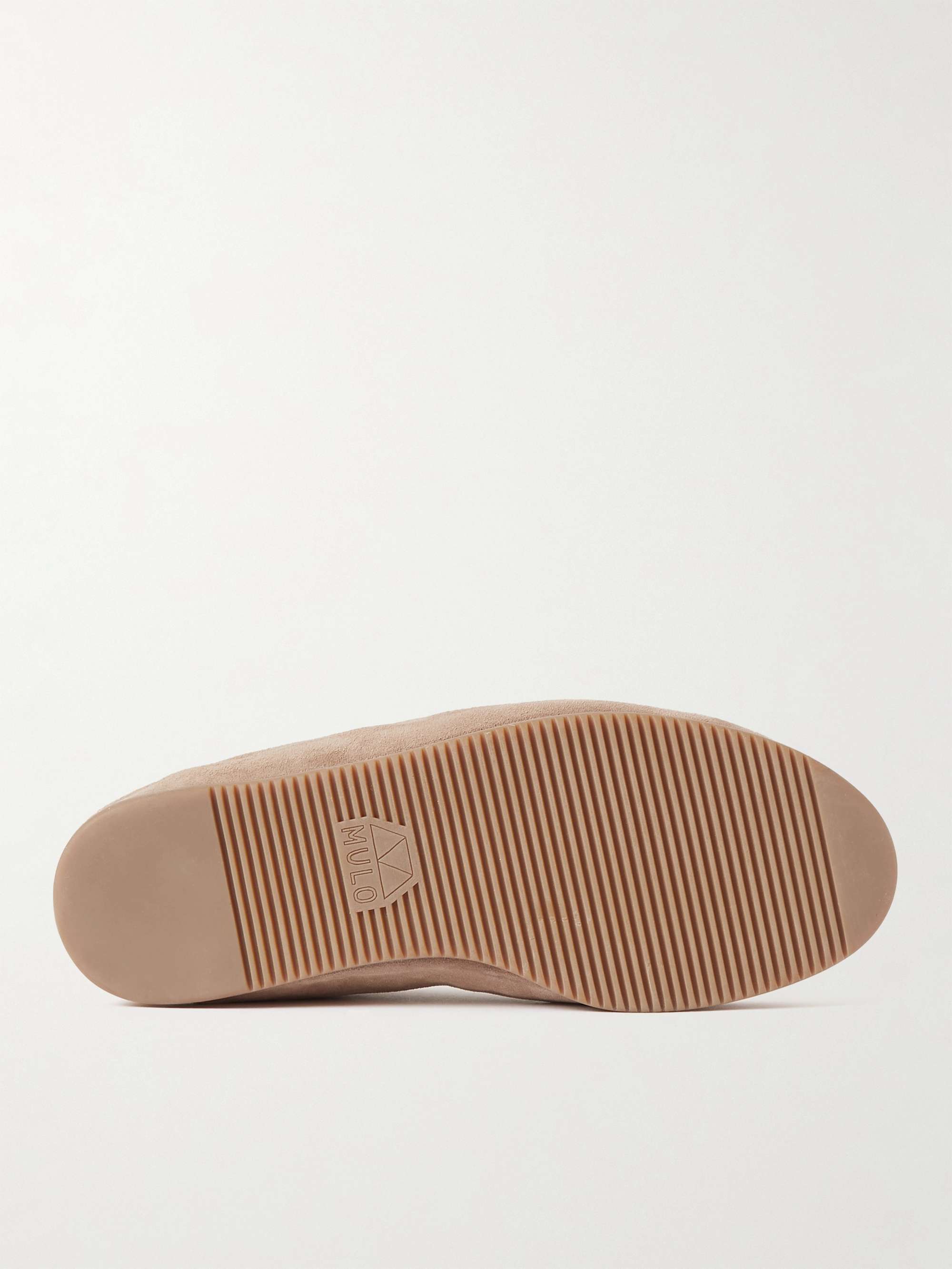 MULO Shearling-Lined Suede Slippers