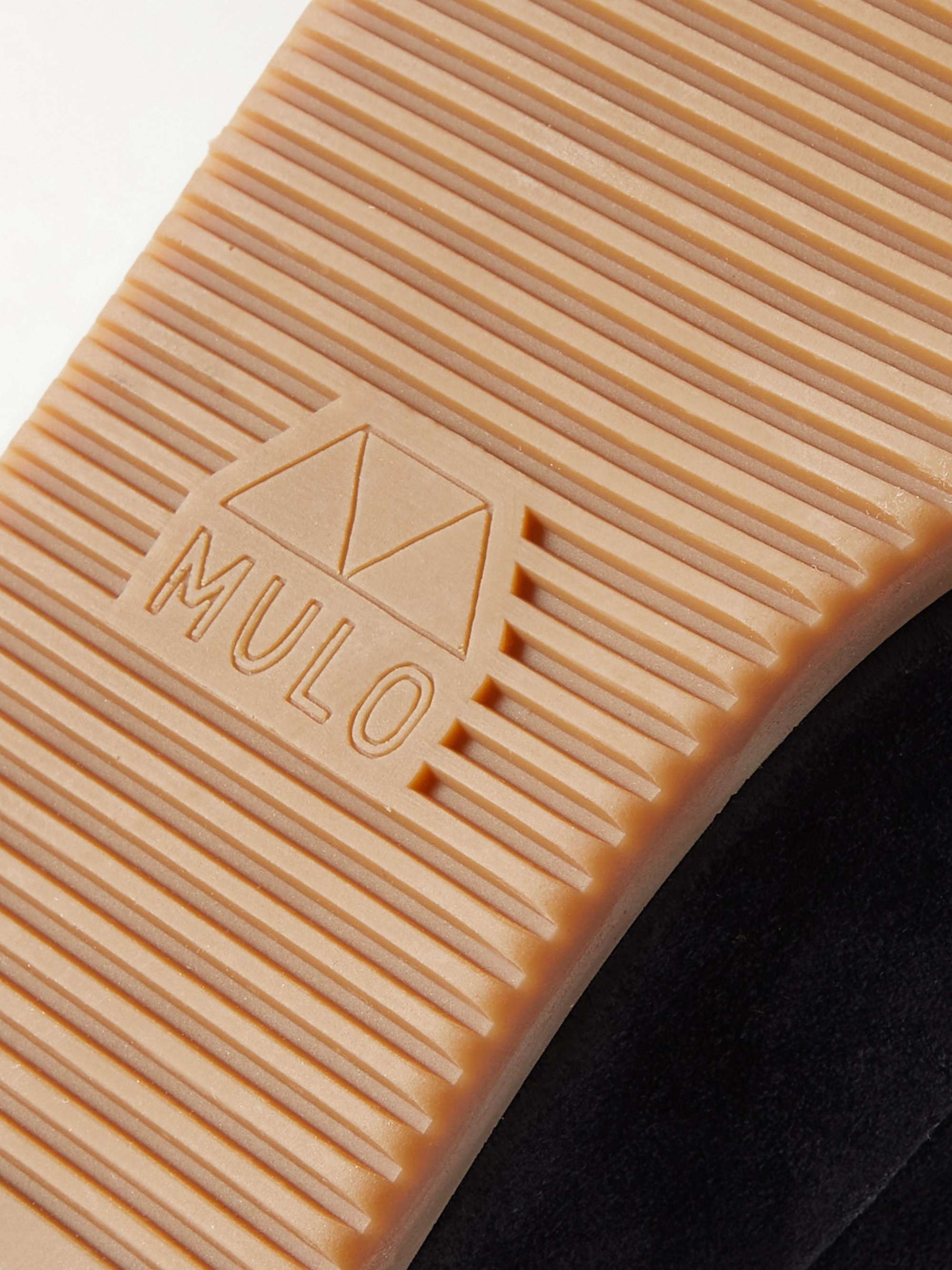 MULO Shearling-Lined Suede Slippers