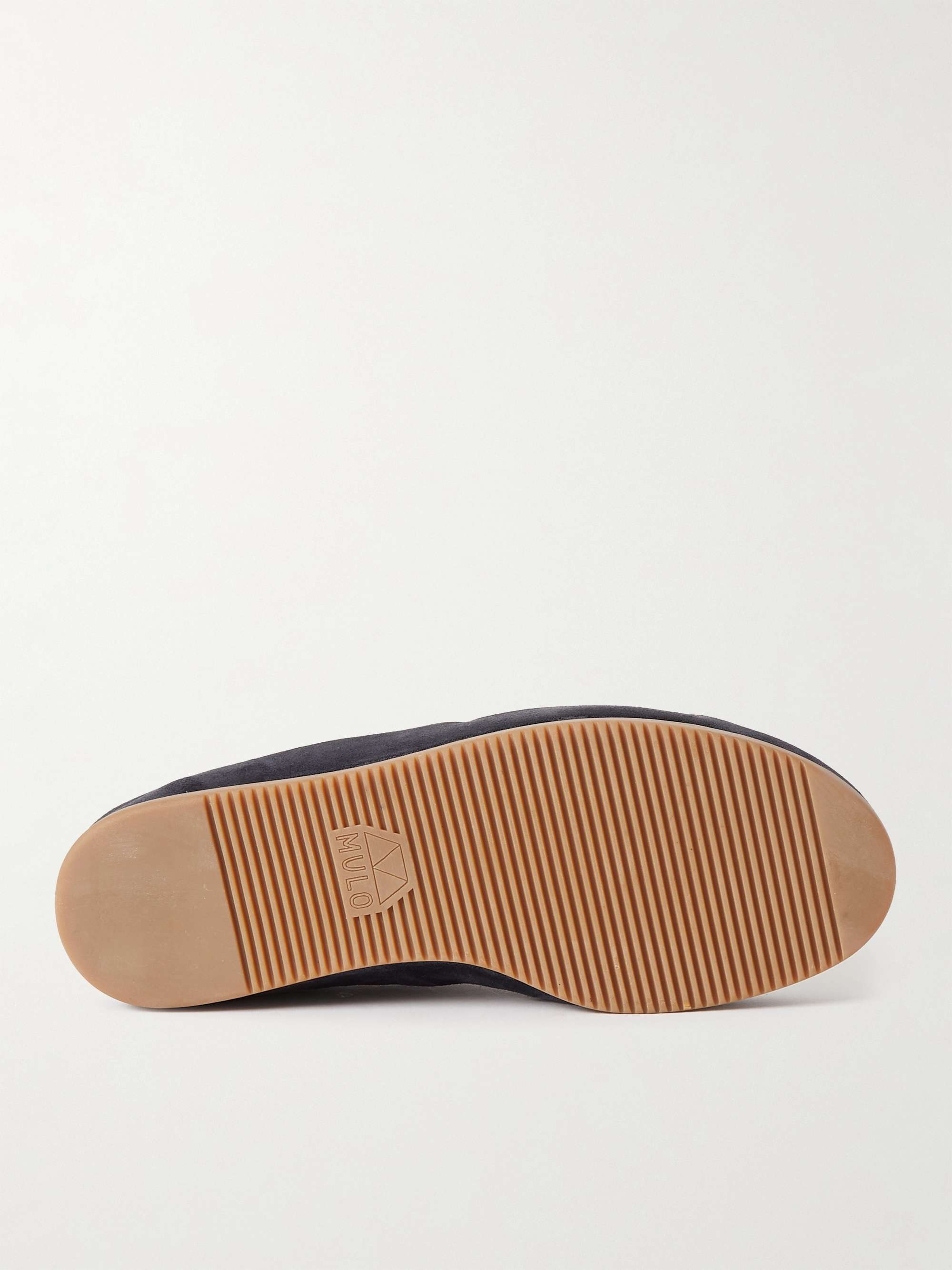 MULO Shearling-Lined Suede Slippers