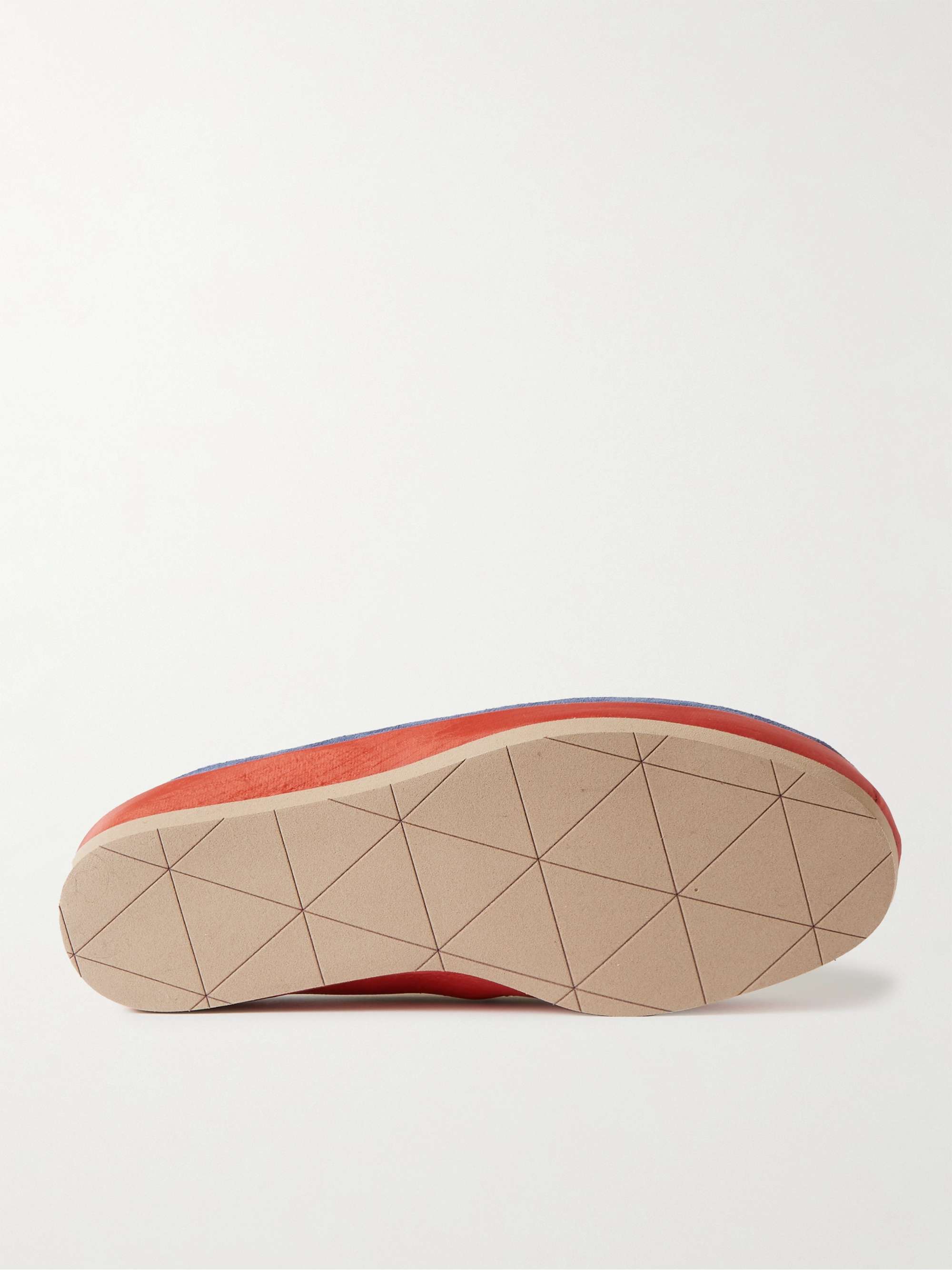 MULO Suede-Trimmed Shearling Slippers