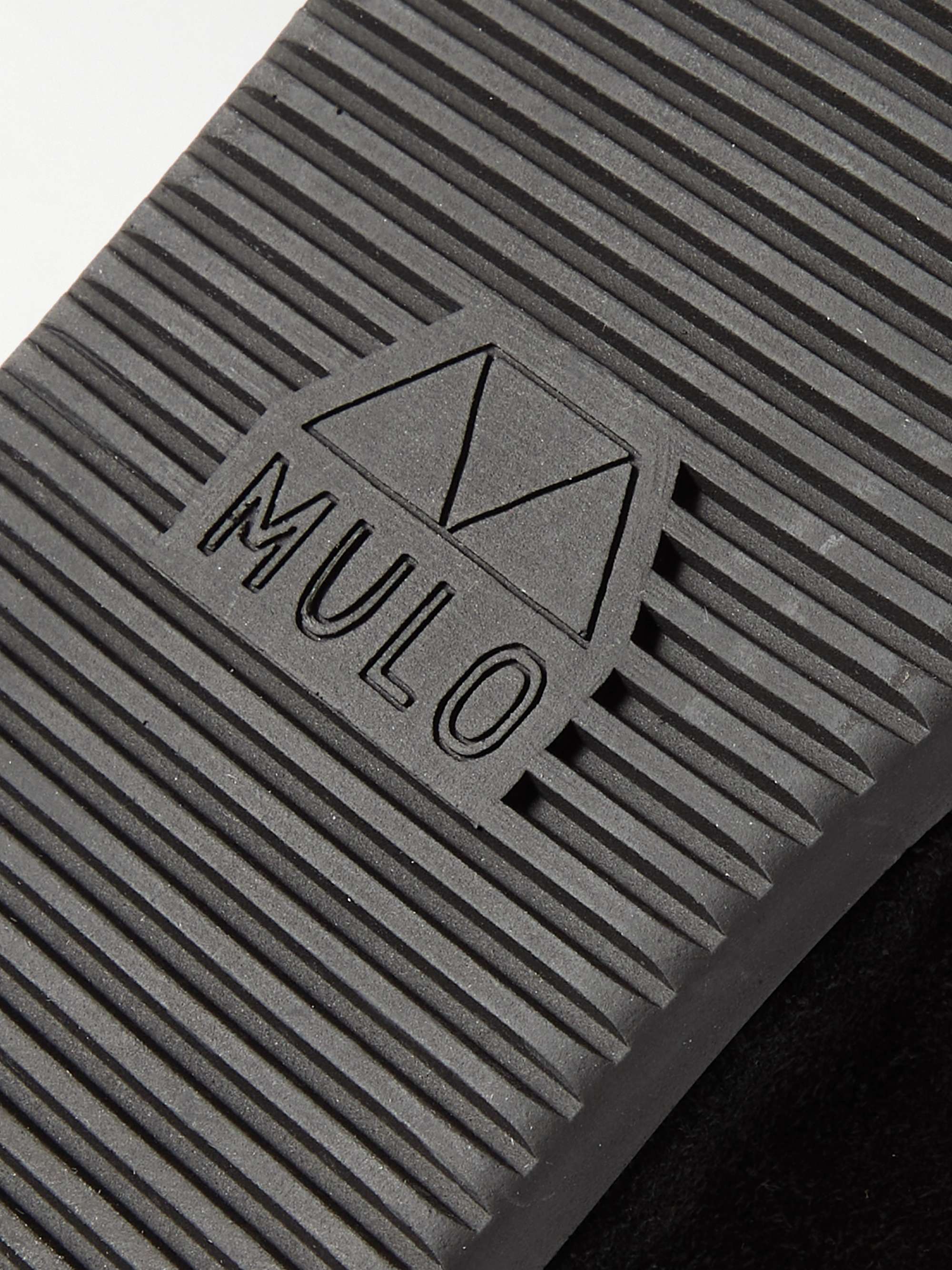 MULO Shearling-Lined Suede Slippers