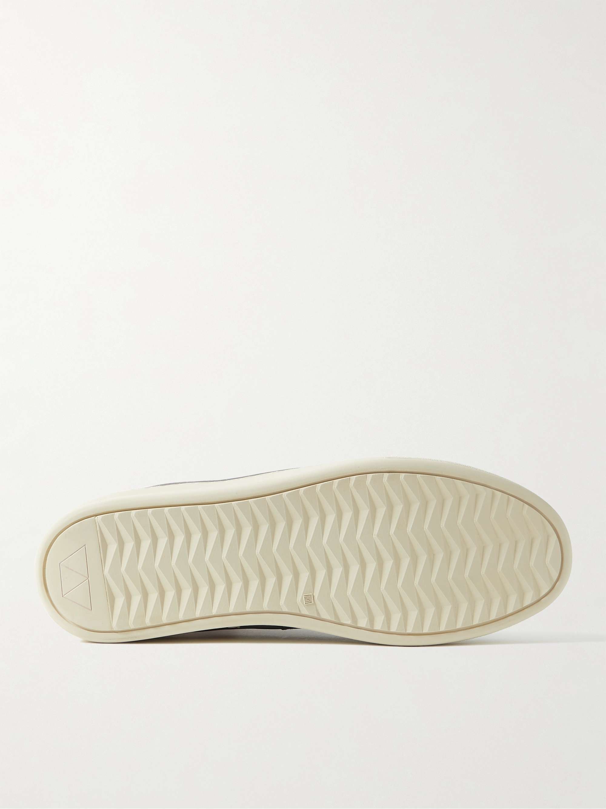 MULO Ribbed-Knit and Suede Slippers