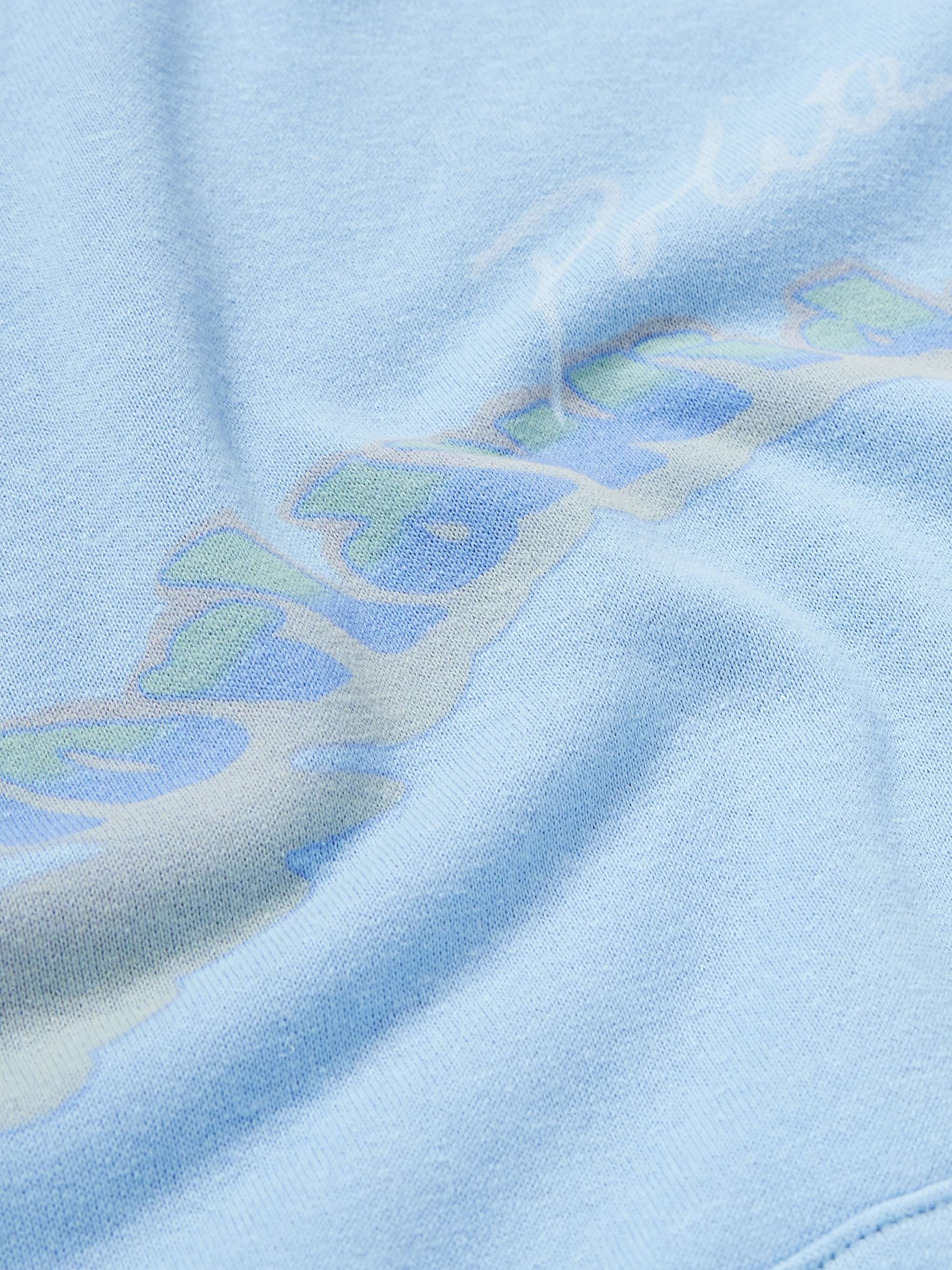POLITE WORLDWIDE Logo-Print Hemp and Cotton-Blend Jersey Hoodie