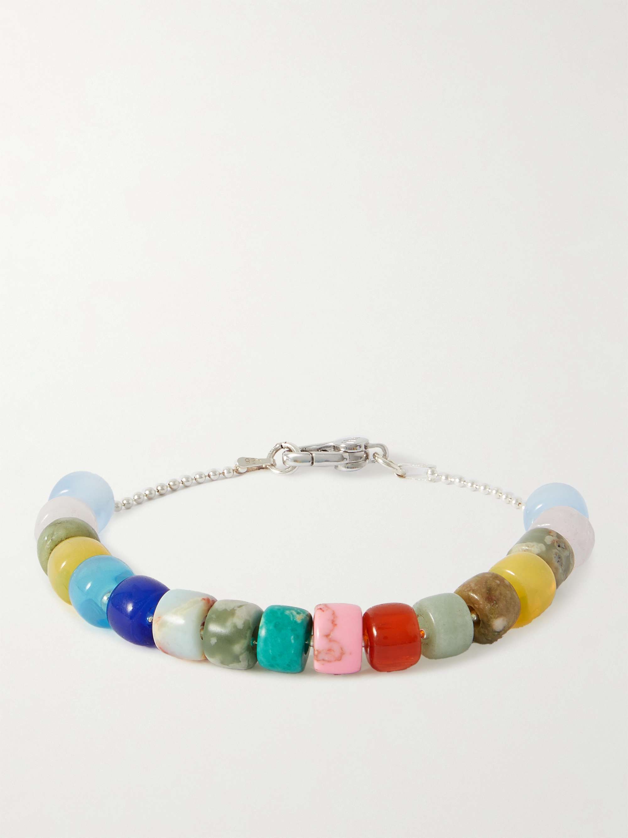 POLITE WORLDWIDE Healer Sterling Silver, Agate and Enamel Beaded ...