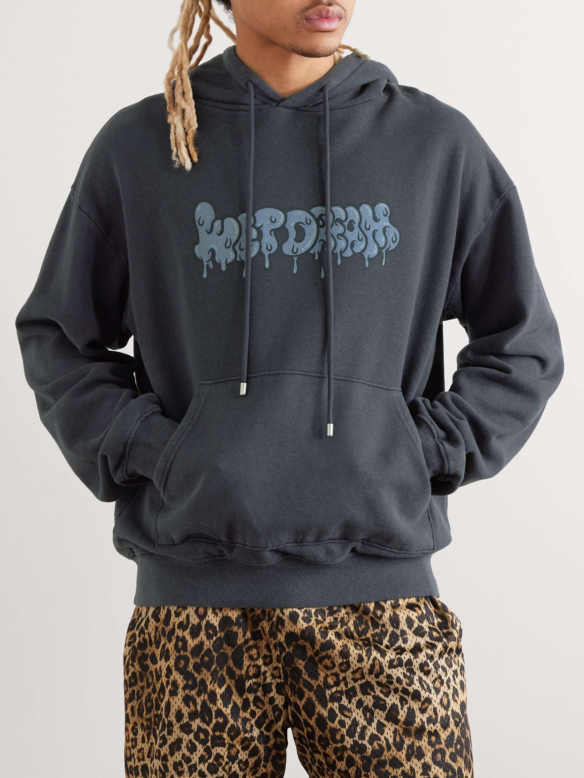 POLITE WORLDWIDE Printed Hemp and Cotton-Blend Jersey Hoodie