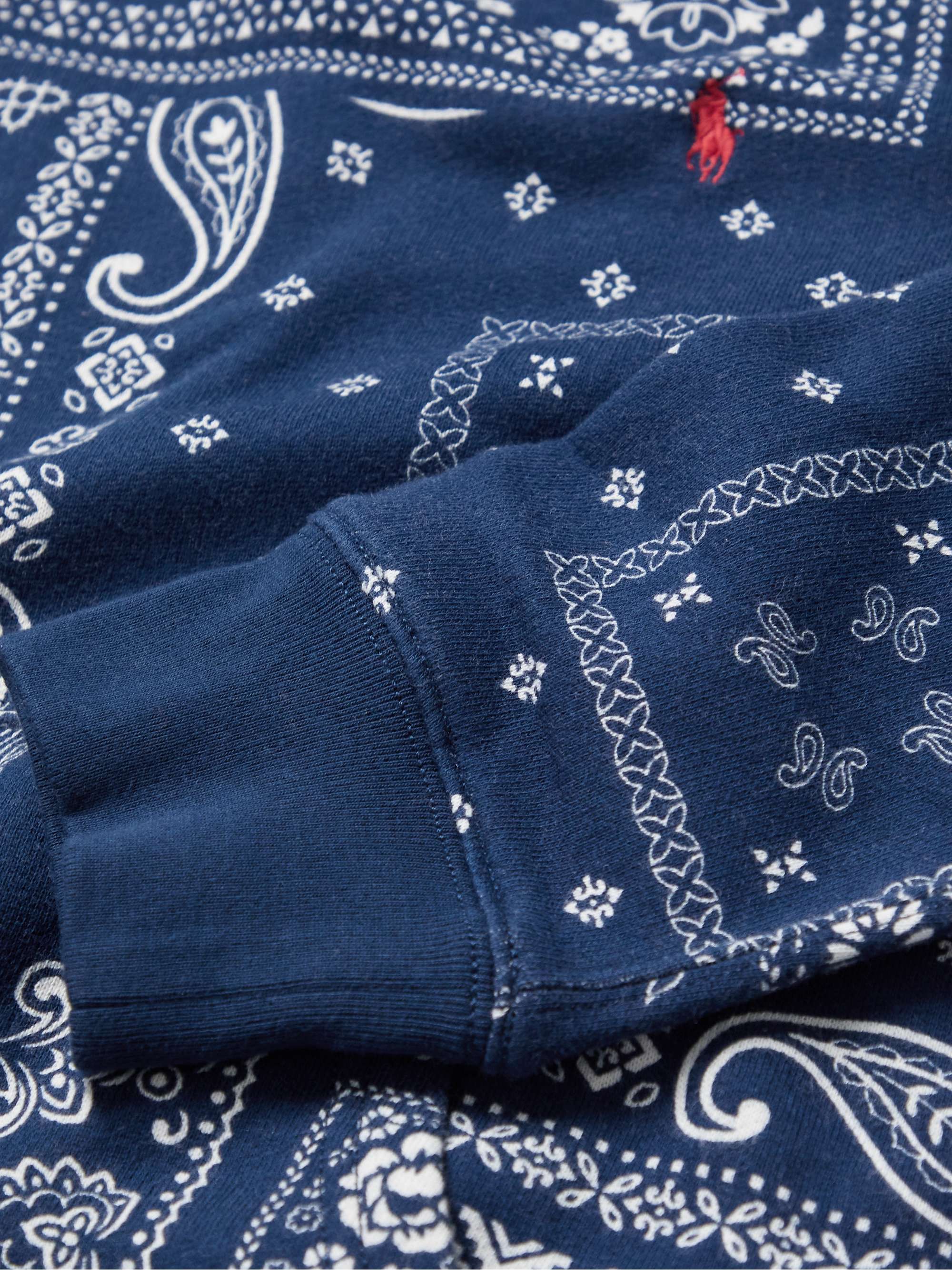 POLO RALPH LAUREN KIDS Paisley-Print Cotton-Blend Jersey Hoodie for Men |  MR PORTER