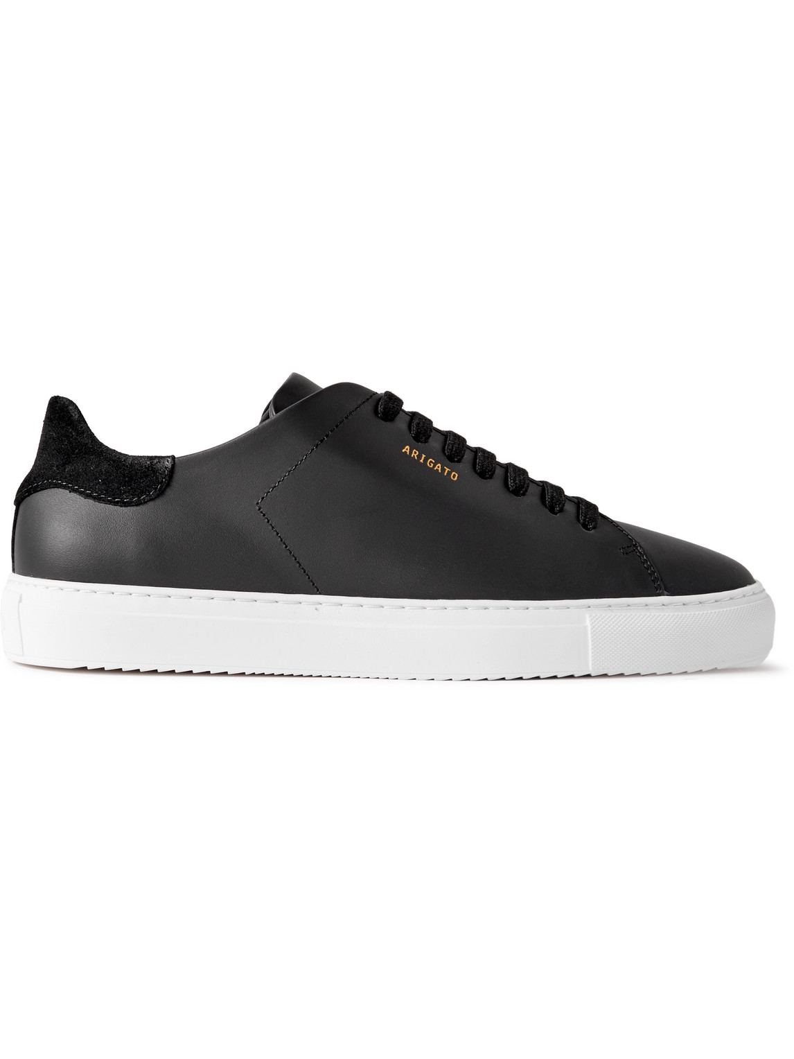 Axel Arigato '90 Clean' Black Low Top Sneakers With Logo Lettering On The Side In Black