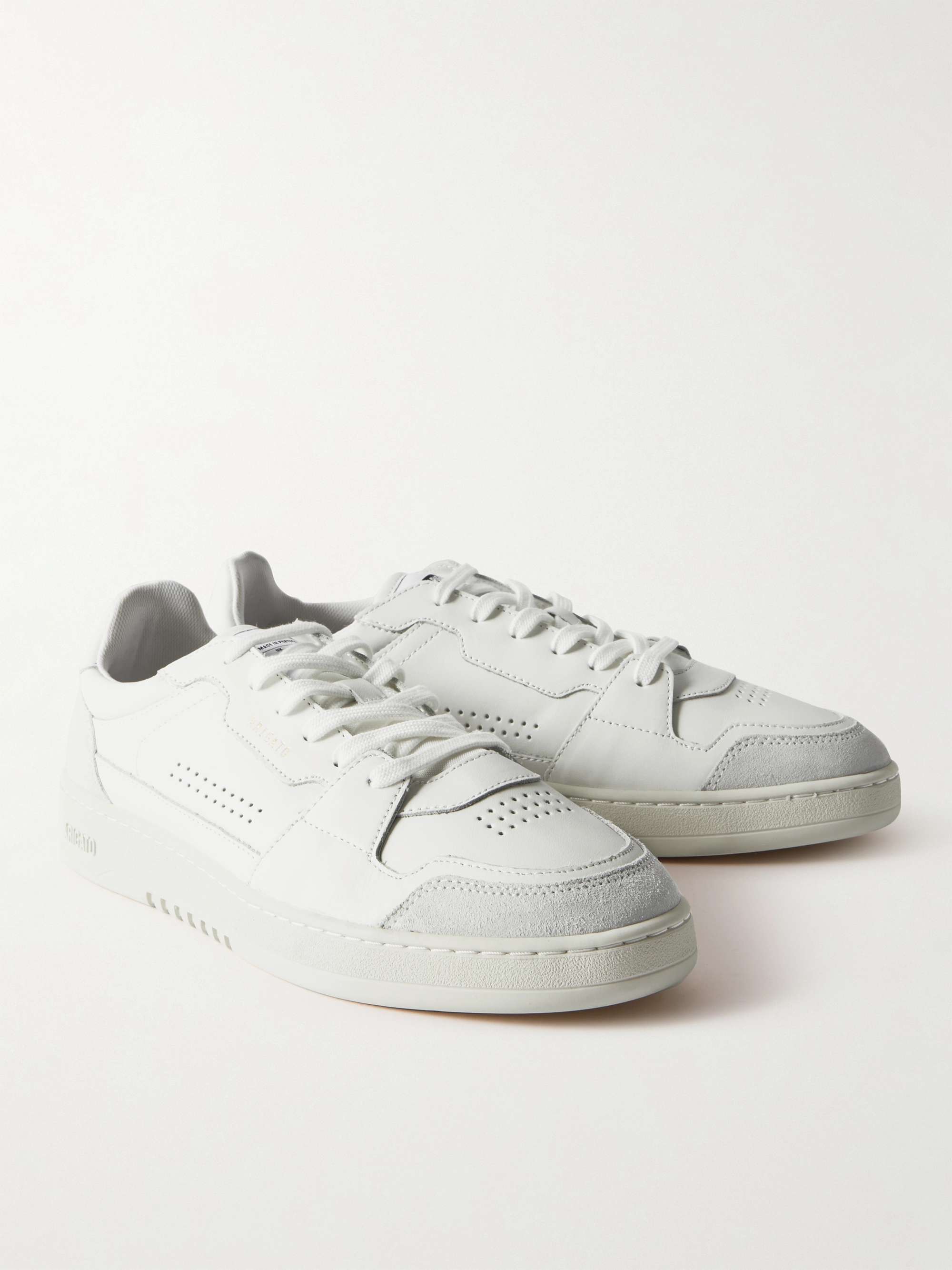 AXEL ARIGATO Dice Lo Nubuck-Trimmed Leather Sneakers