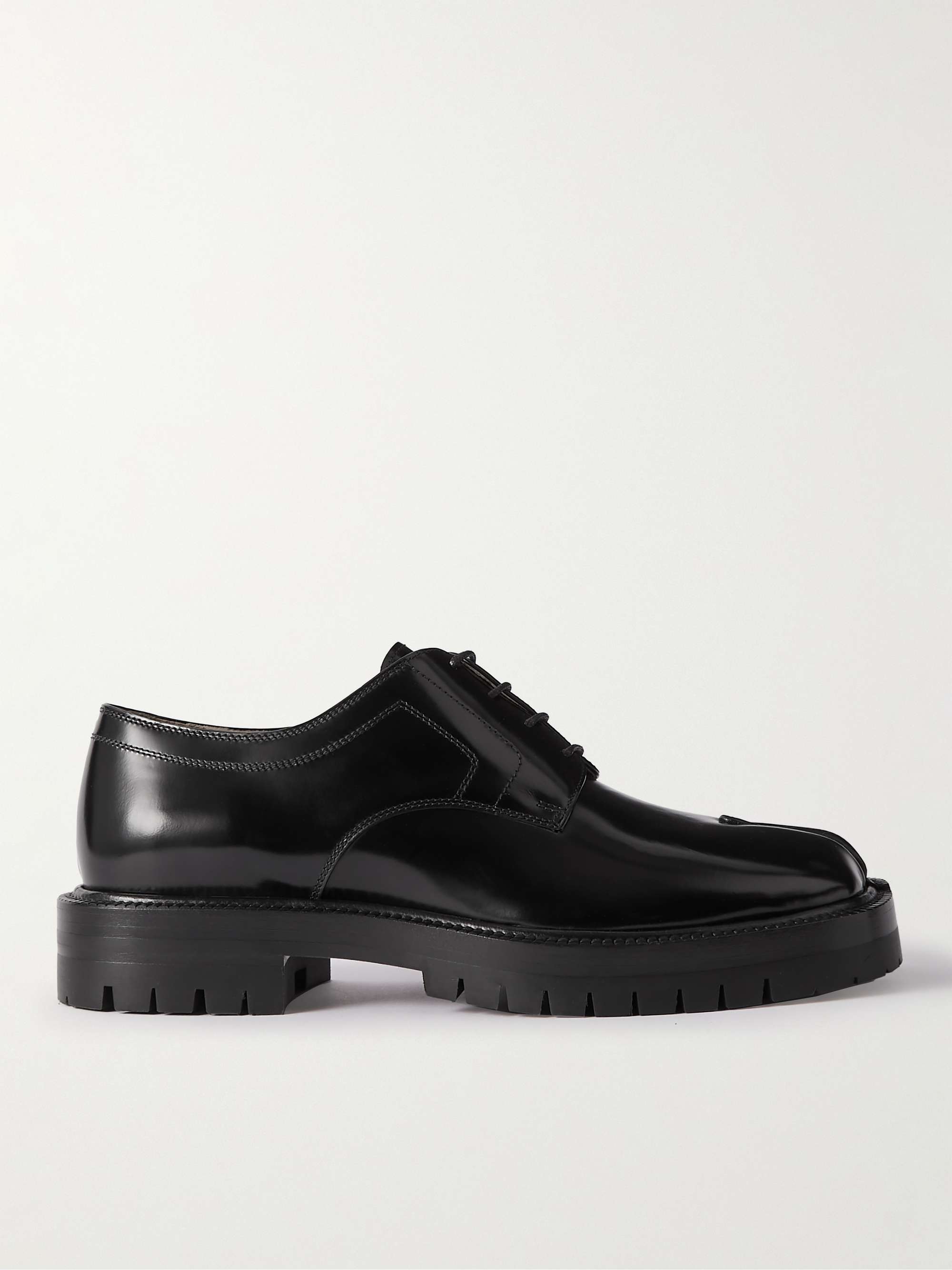 MAISON MARGIELA Tabi County Patent-Leather Derby Shoes