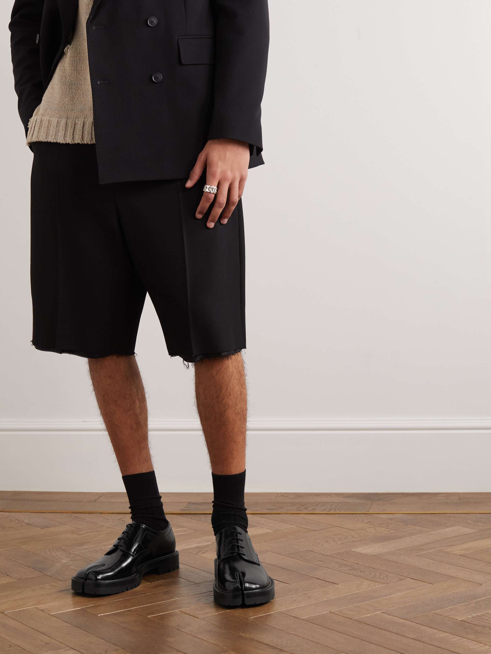 MAISON MARGIELA Tabi County Patent-Leather Derby Shoes