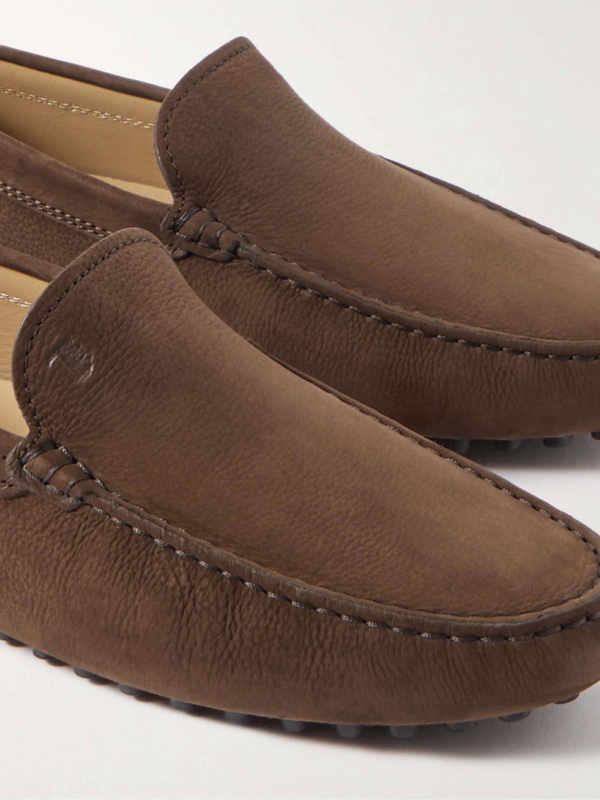 TOD'S Pantofola Gommino Nubuck Driving Shoes