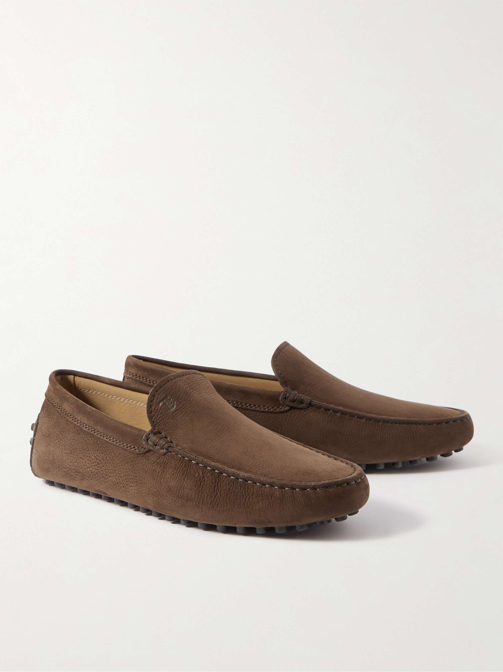 TOD'S Pantofola Gommino Nubuck Driving Shoes