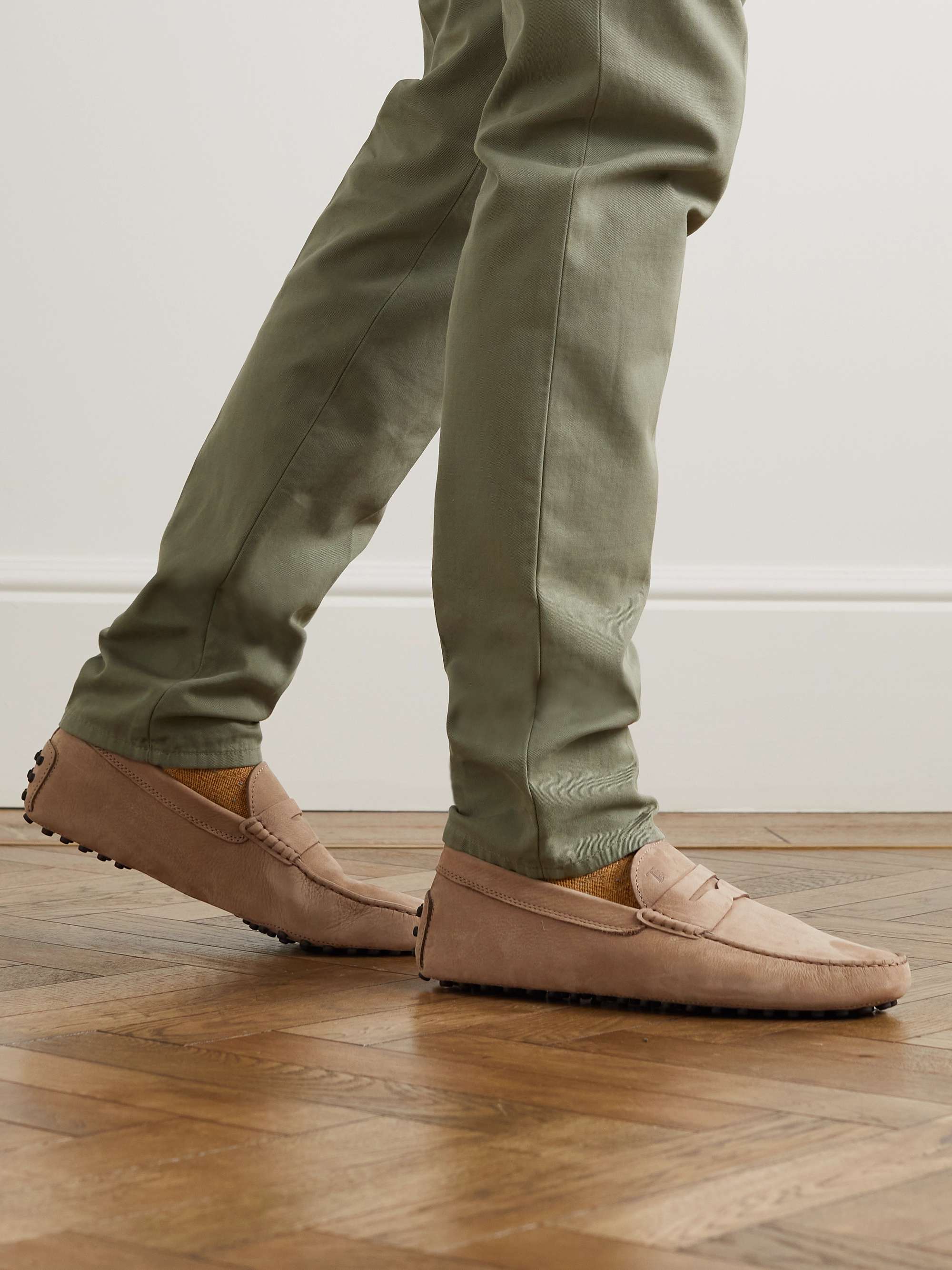 TOD'S Gommino Nubuck Driving Shoes
