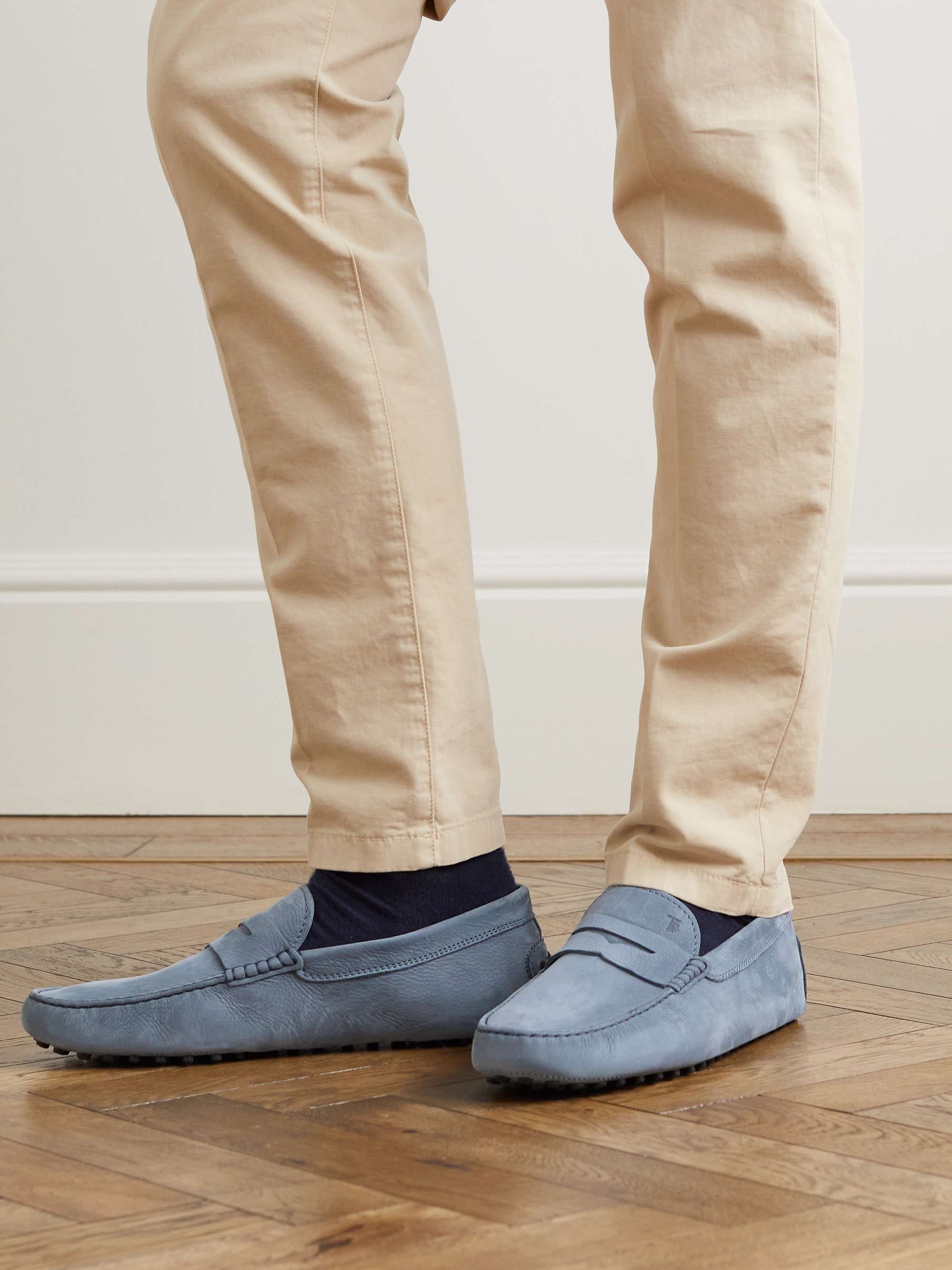TOD'S Gommino Nubuck Driving Shoes