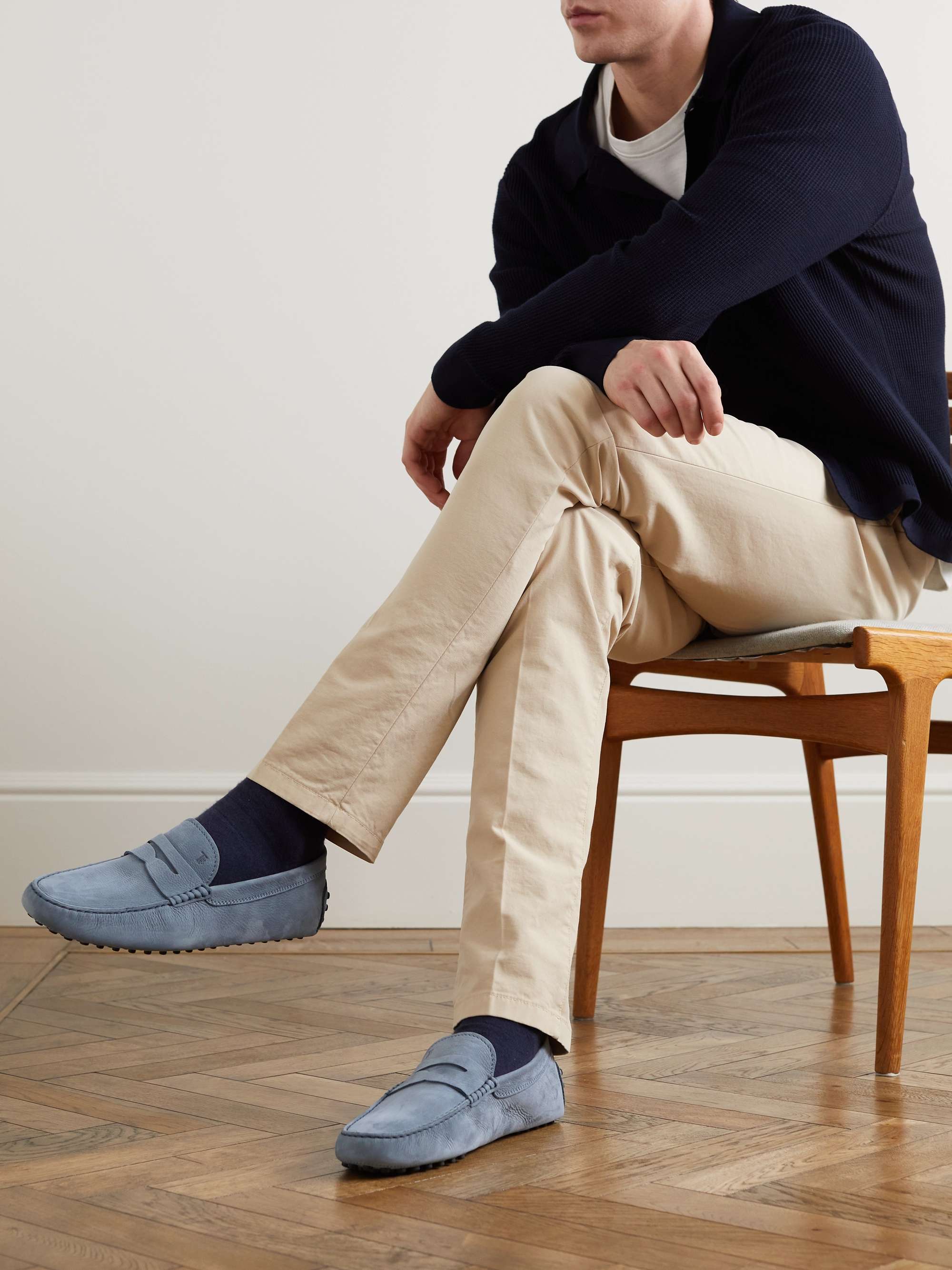 TOD'S Gommino Nubuck Driving Shoes